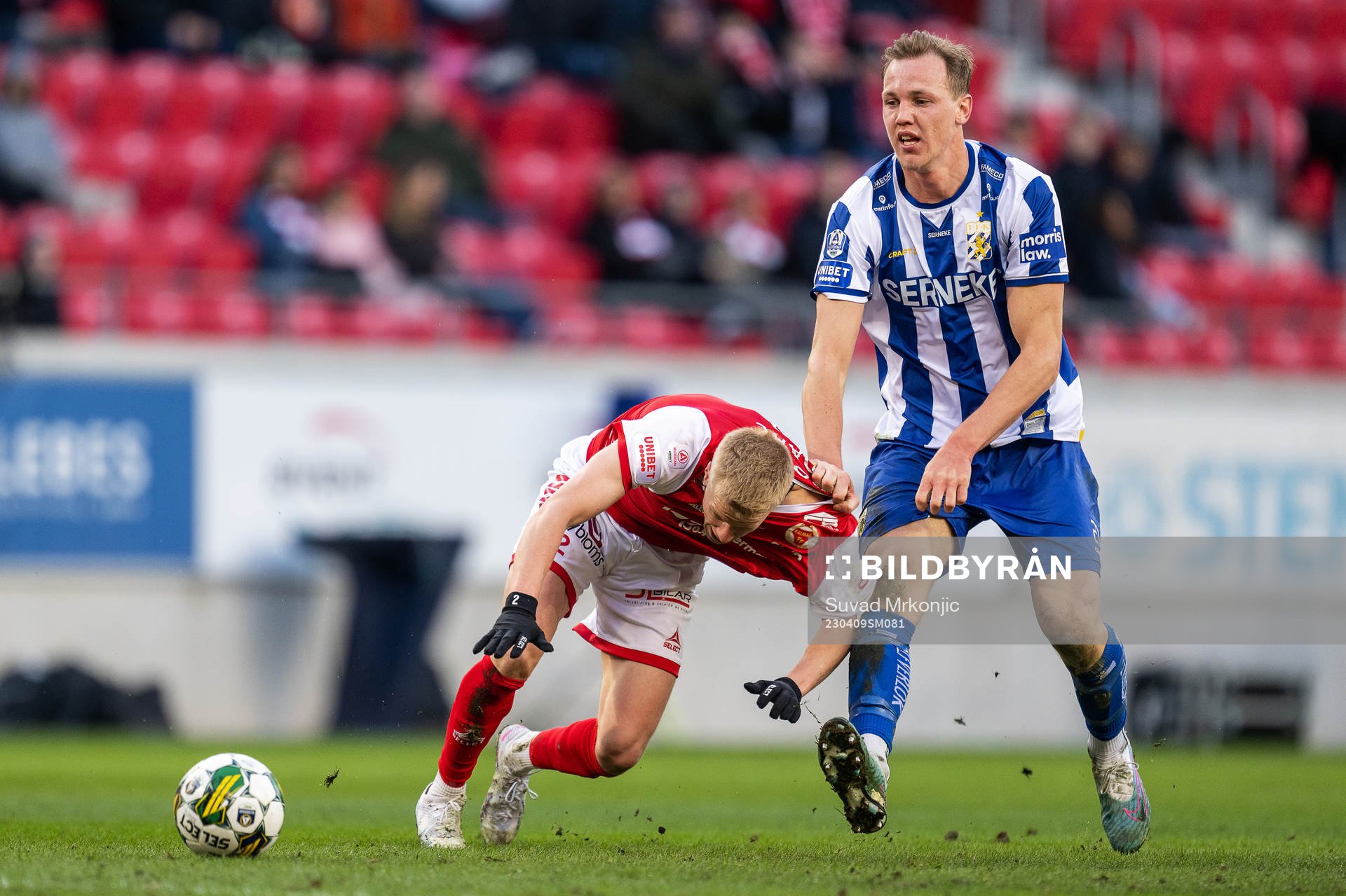 Kalmars Axel Lindahl och IFK Göteborgs Adam Carlén