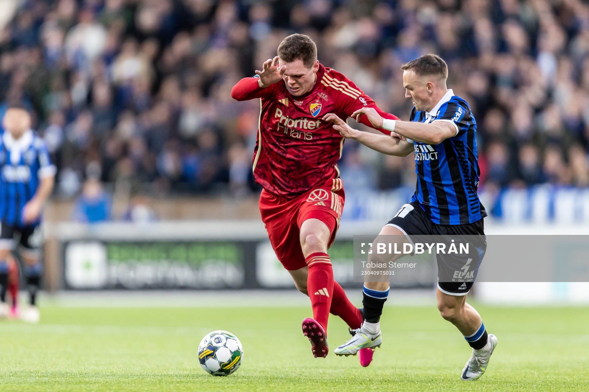 Djurgårdens Jacob Bergström och Sirius Aron Bjarnason