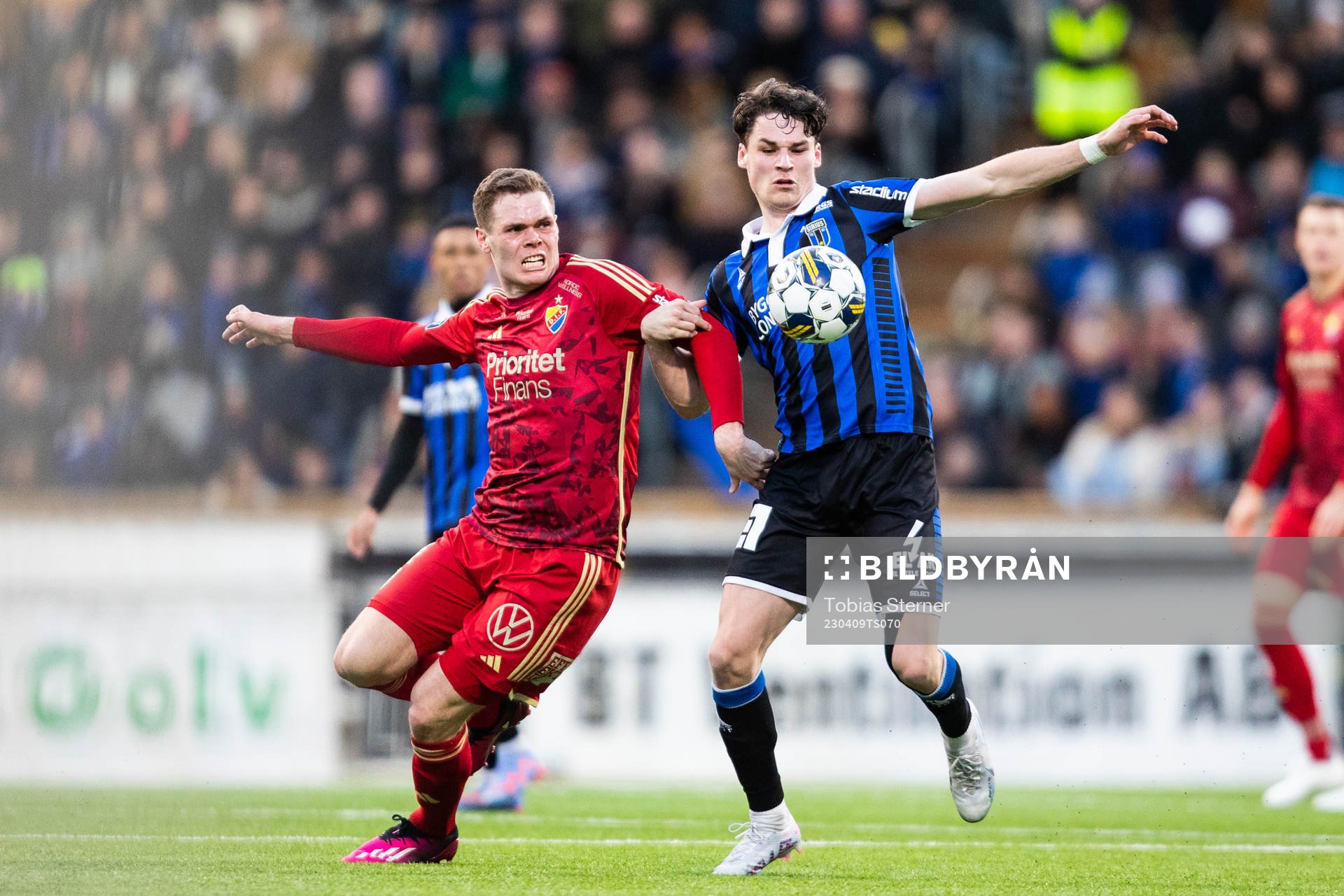 Djurgårdens Jacob Bergström och Sirius Jamie Roche