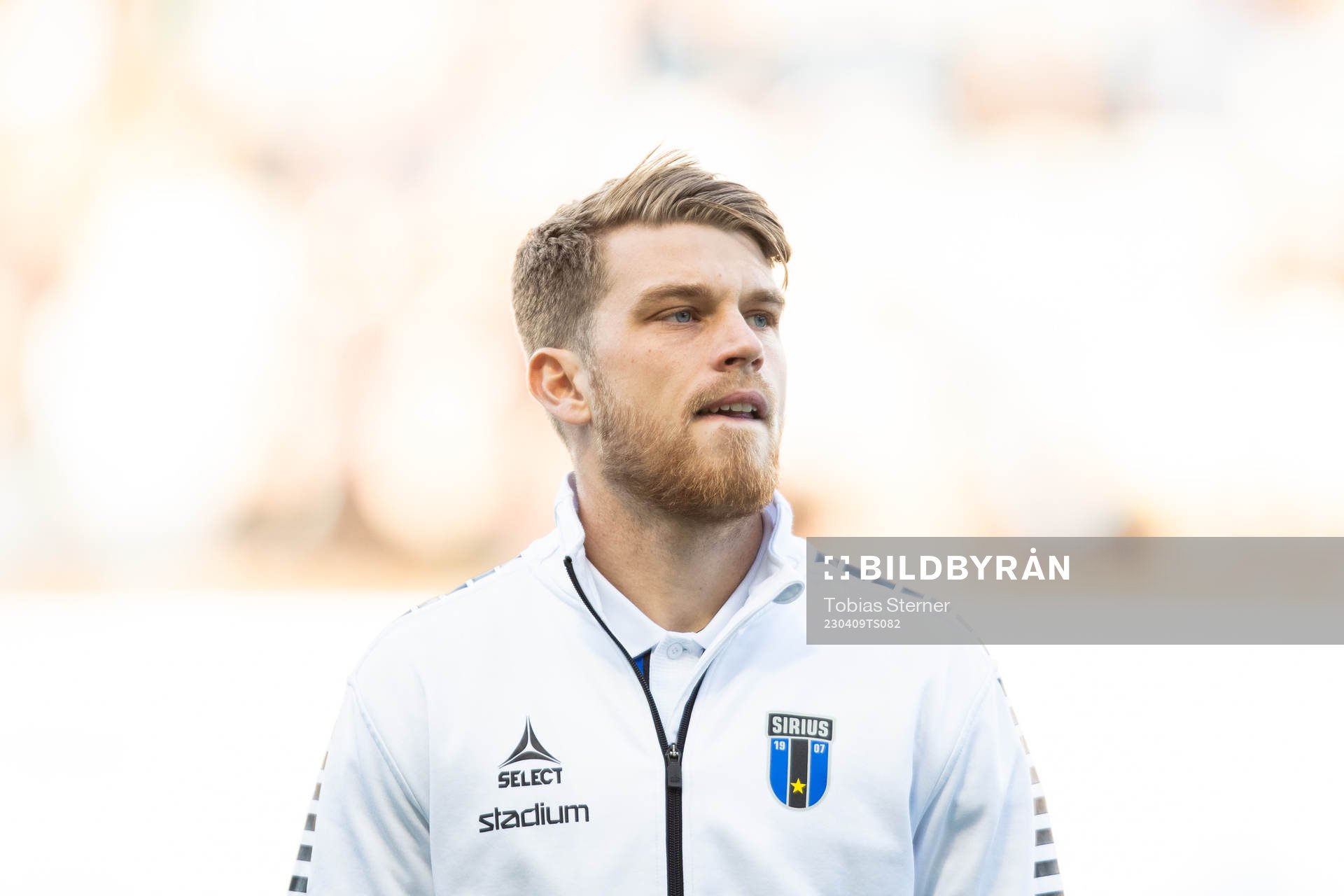 Sirius Marcus Klingenberg Mathisen under fotbollsmatchen i Allsvenskan mellan Sirius och Djurgården den 9 april 2023 i Uppsala. 