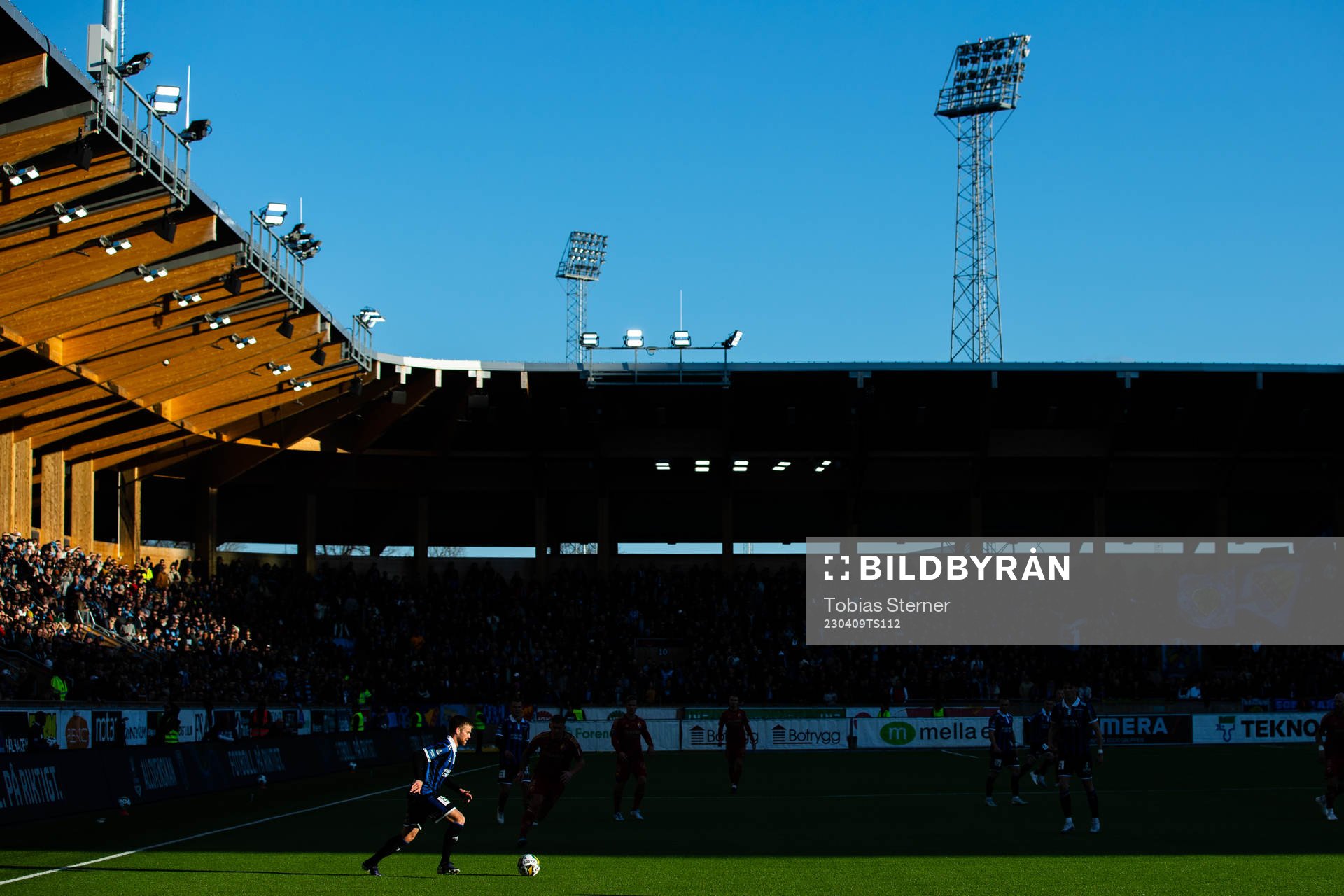 Sirius Dennis Widgren under fotbollsmatchen i Allsvenskan mellan Sirius och Djurgården den 9 april 2023 i Uppsala. 