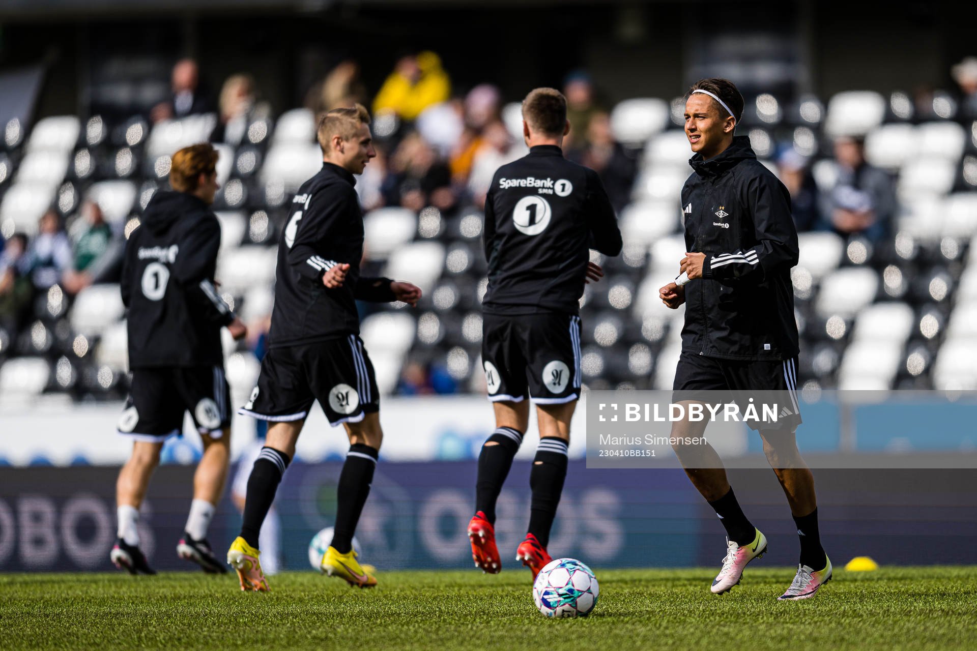 Adrian Pereira of Rosenborg warms up