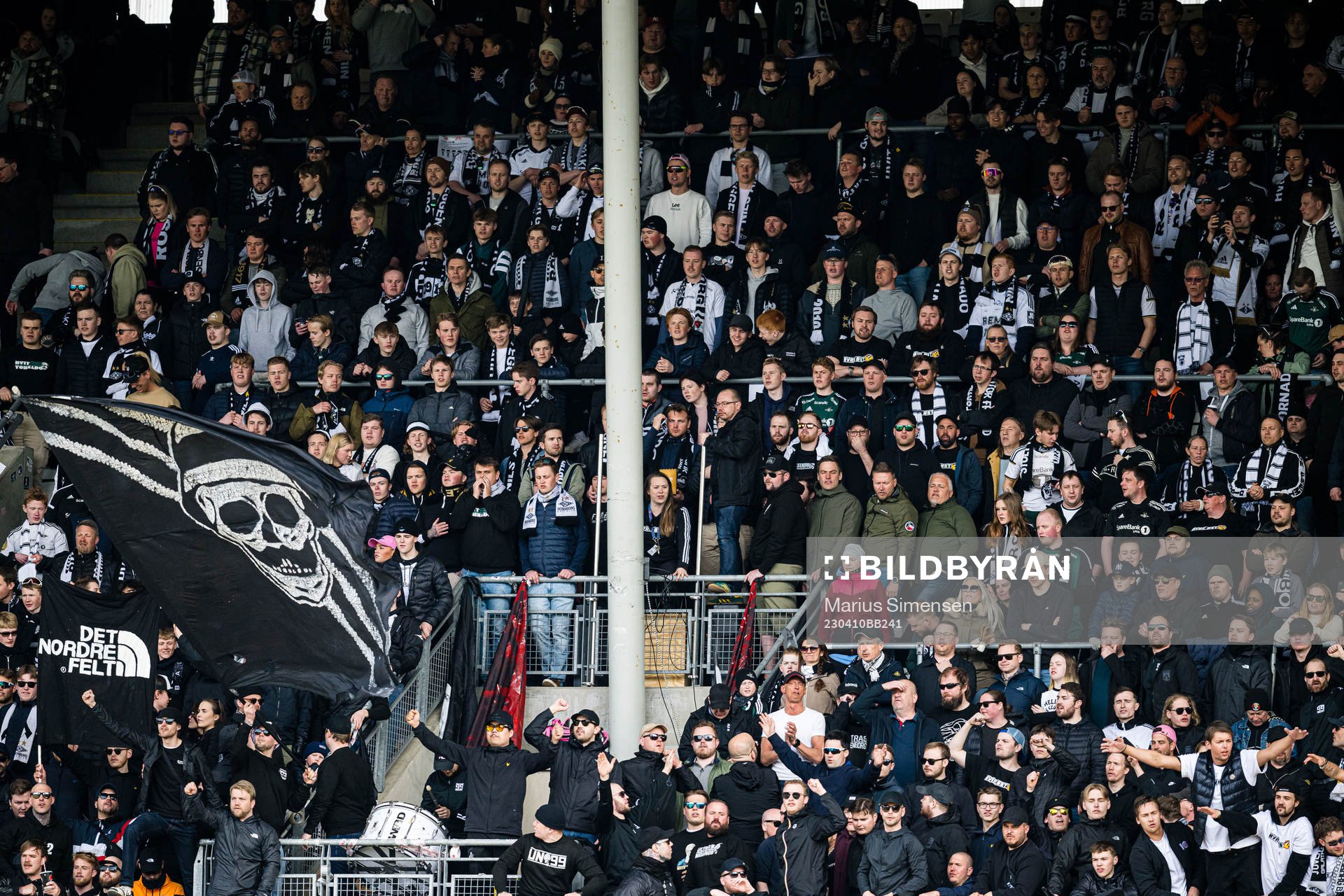 Spectators in the stands