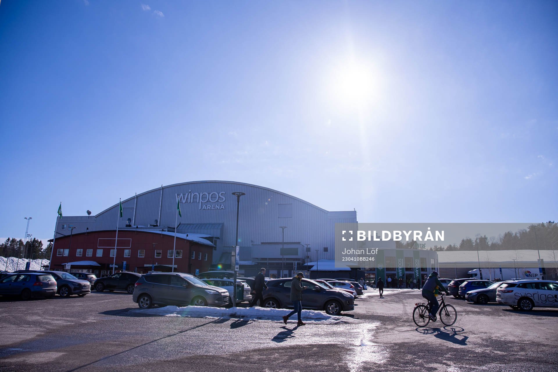 Winpos arena innan semifinal fem i Hockeyallsvenskan mellan