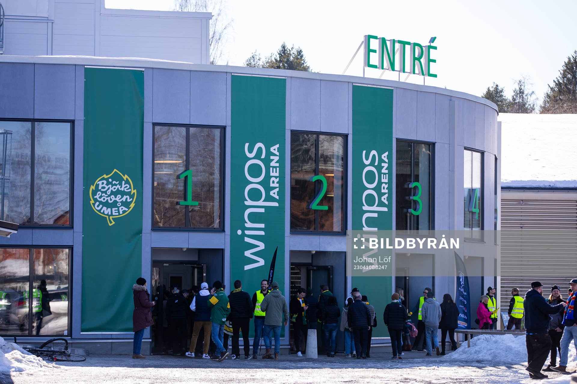 Winpos arena innan semifinal fem i Hockeyallsvenskan mellan