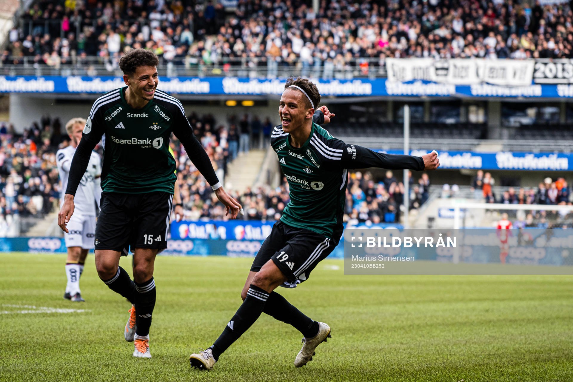 Adrian Pereira of Rosenborg celebrates
