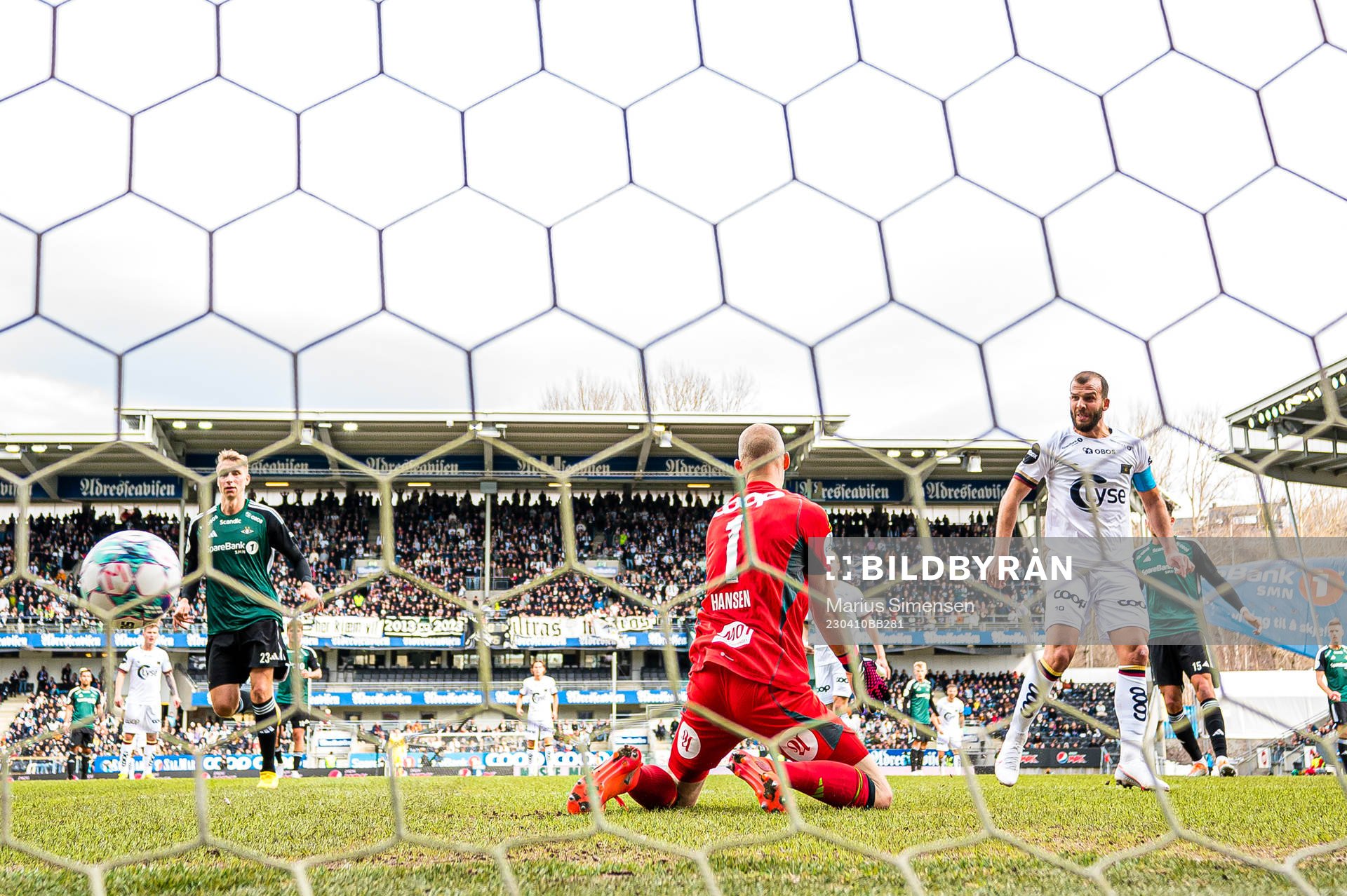 Zlatko Tripic of Viking scores a disallowed goal