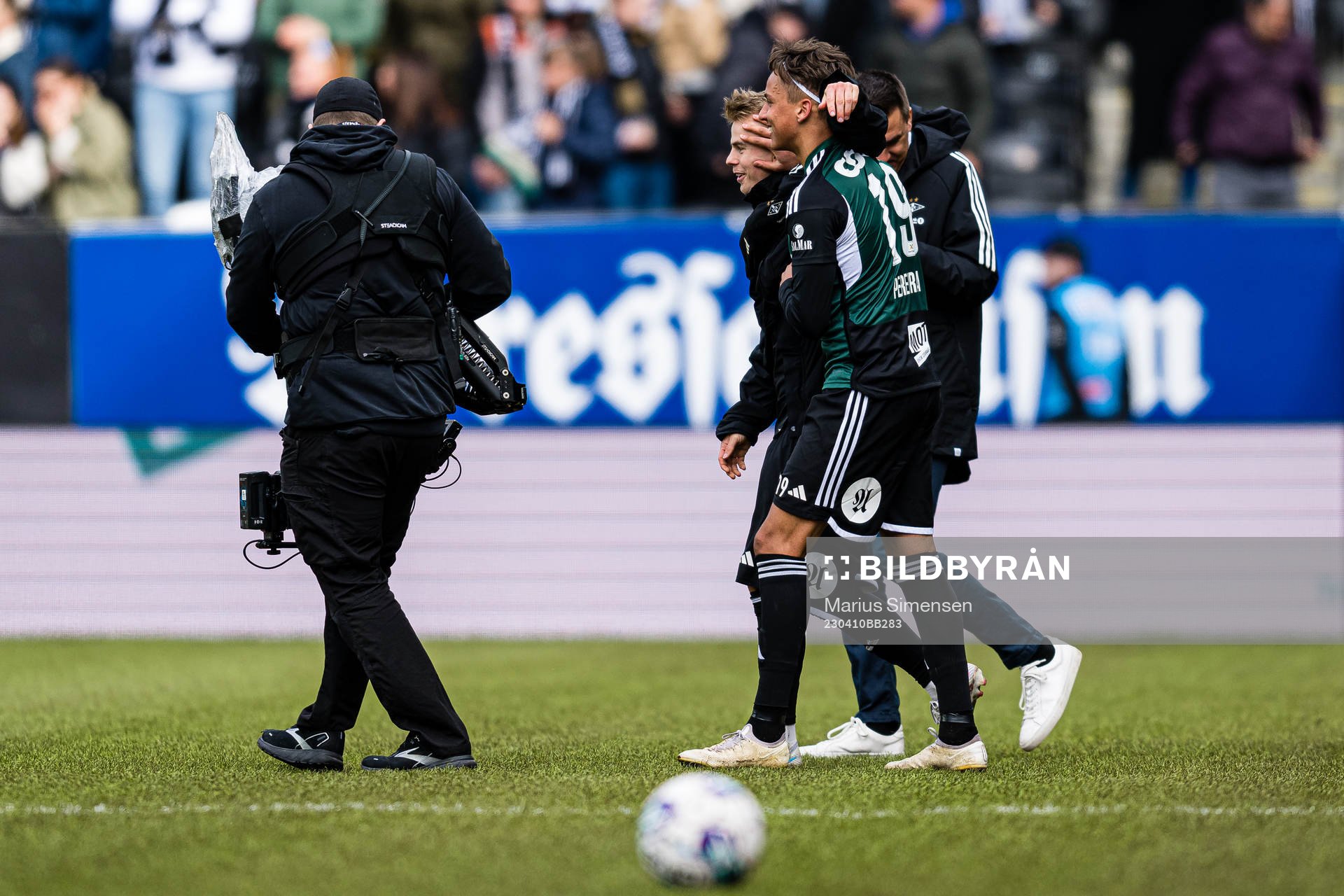 Adrian Pereira of Rosenborg celebrates