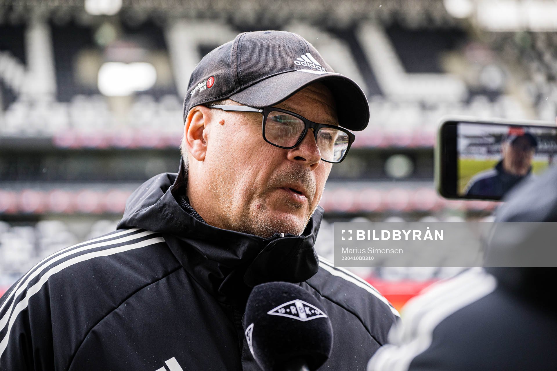 Kjetil Rekdal, head coach of Rosenborg, after the Eliteserien match between Rosenborg and Viking on April 10, 2023 in Trondheim.