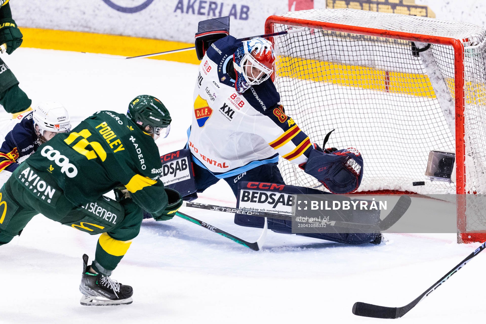 Björklövens Scott Pooley gör 2-4 bakom Djurgårdens