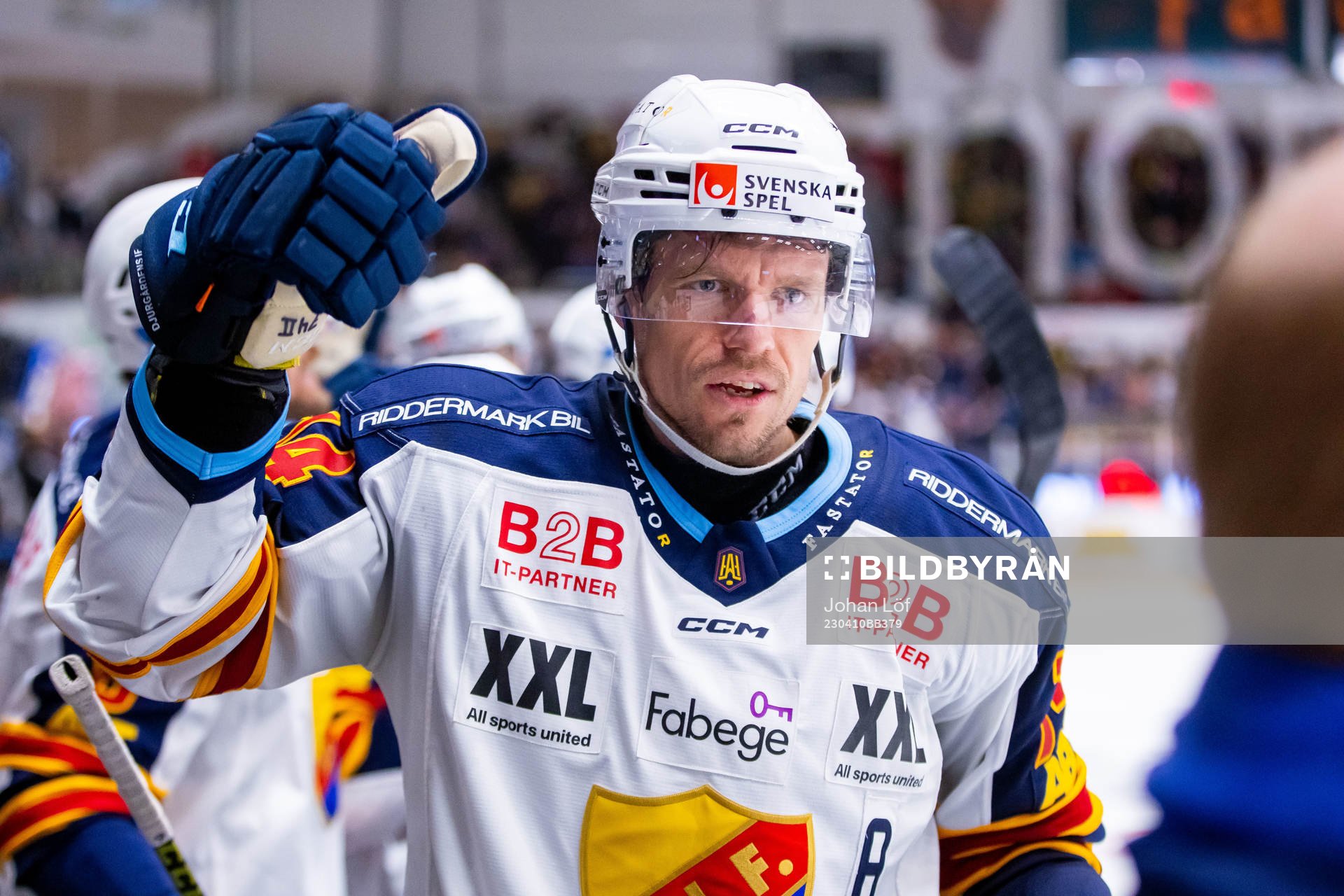 Djurgårdens Nicklas Danielsson jublar