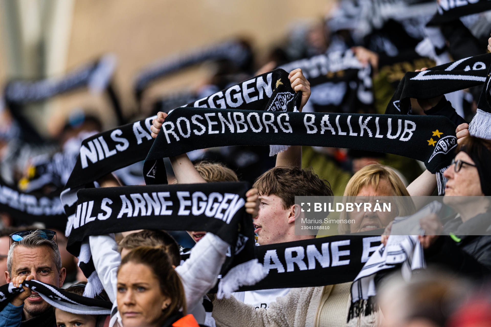 Spectators in the stands