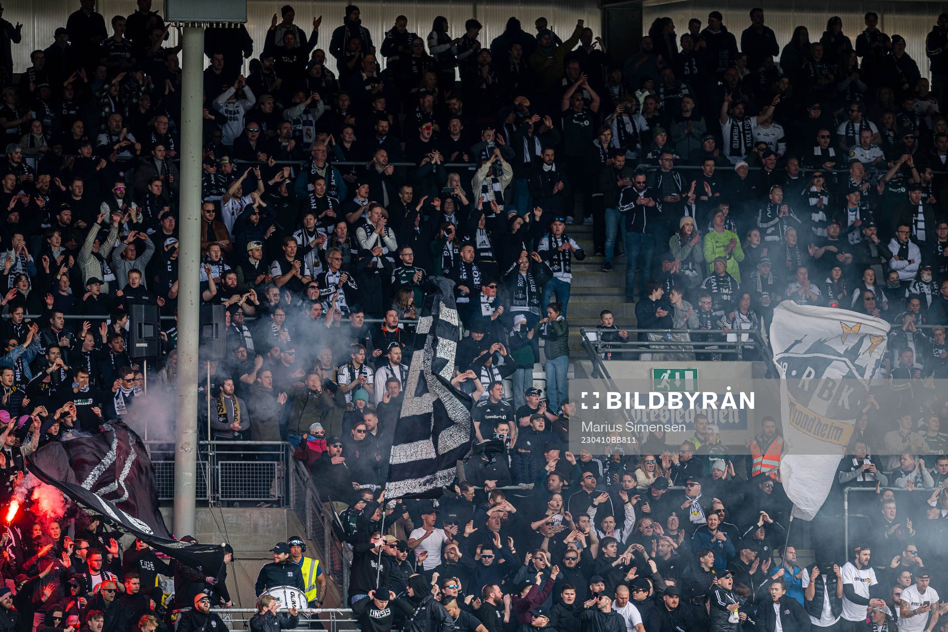 Spectators in the stands