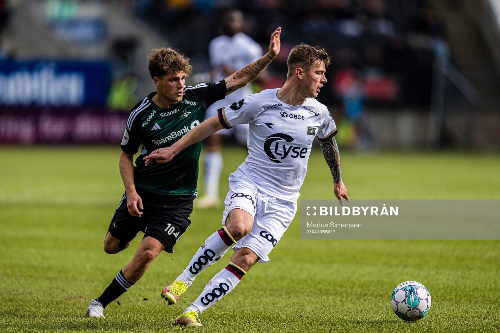 Carl Johan Holse of Rosenborg and Herman Johan Haugen of