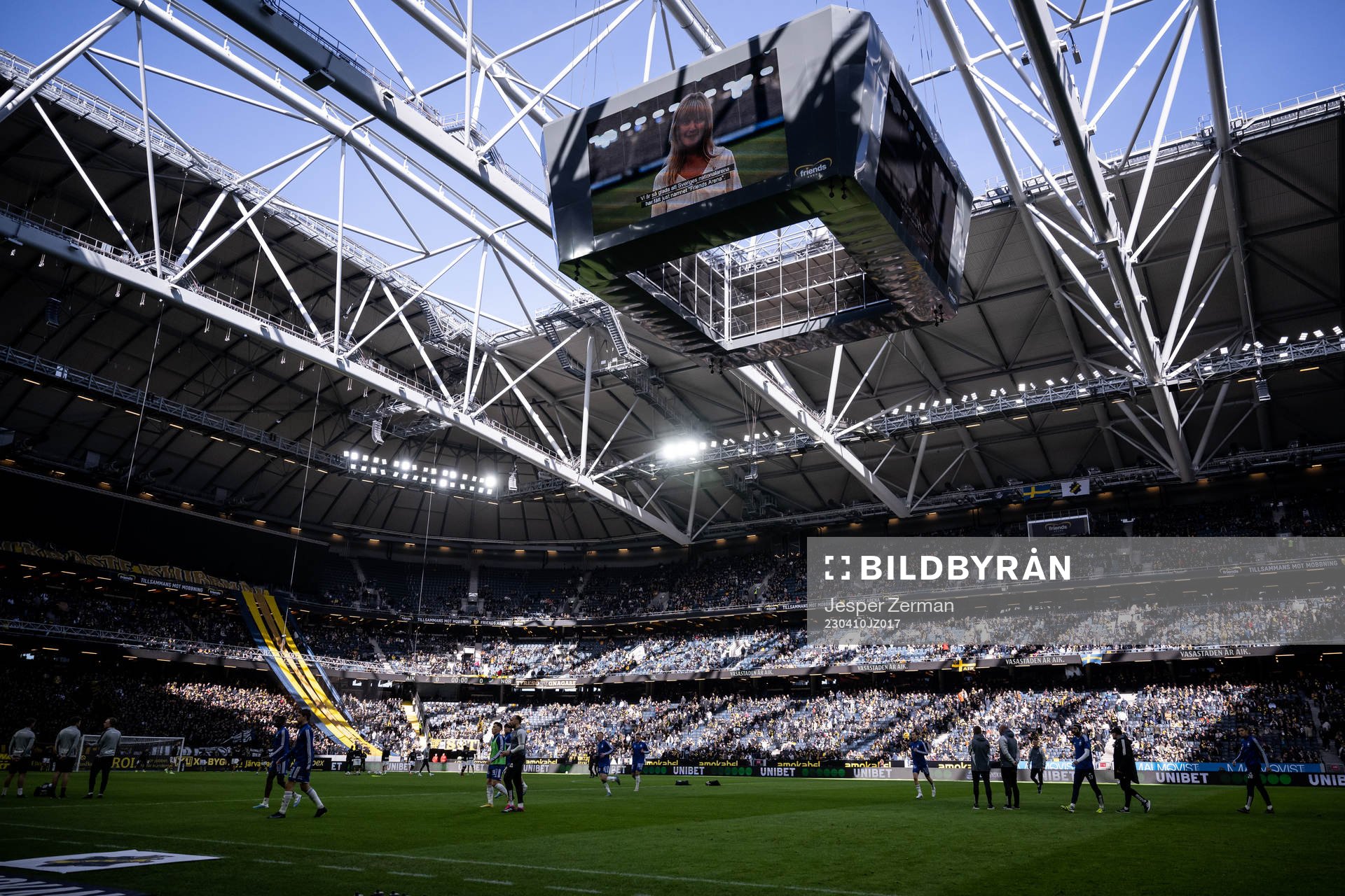 Vy av Friends Arena