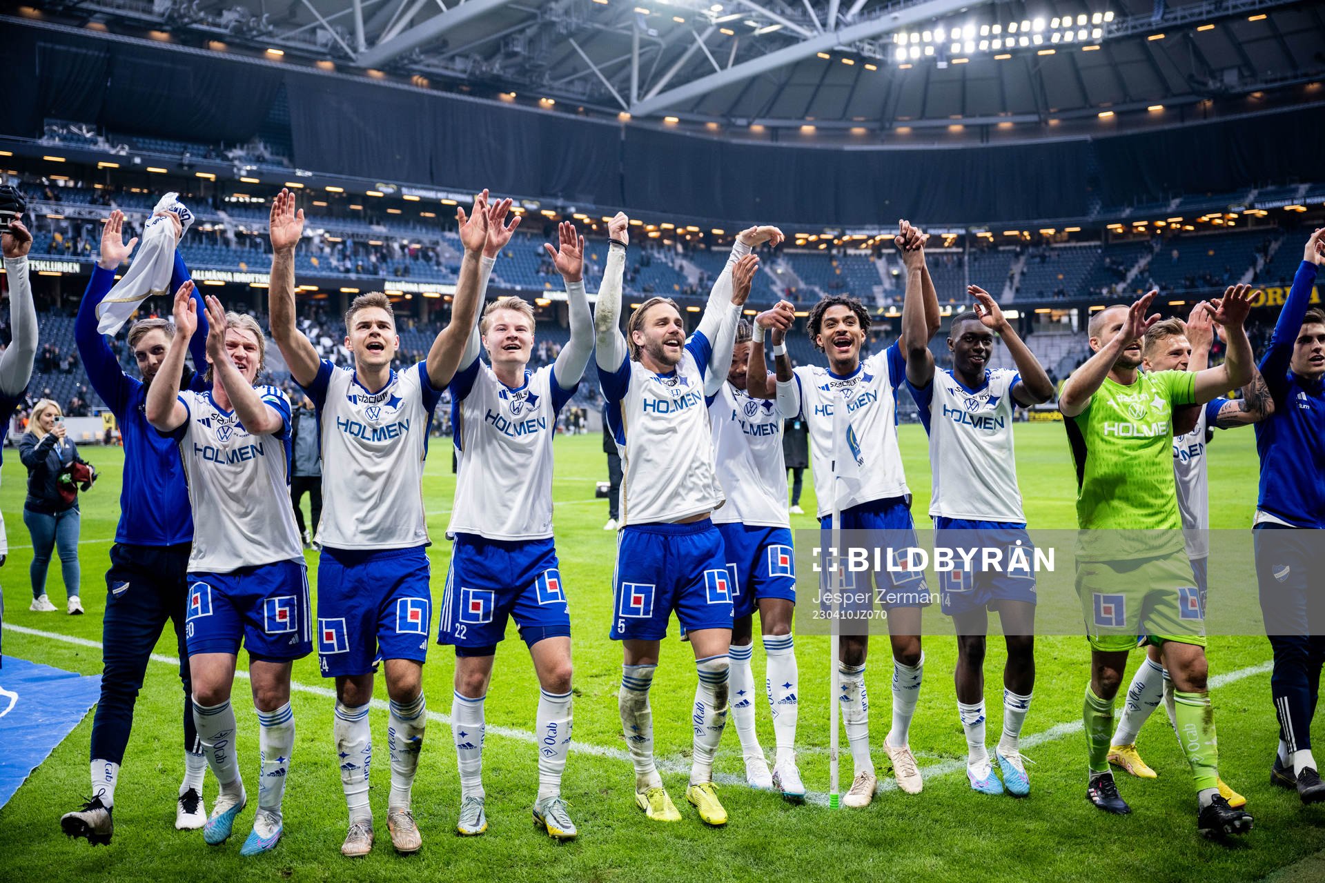 IFK Norrköpings spelare jublar