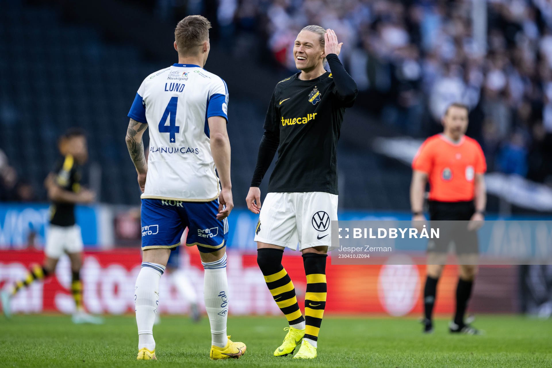 IFK Norrköpings Marco Lund Nielsen och AIKs Viktor Fischer