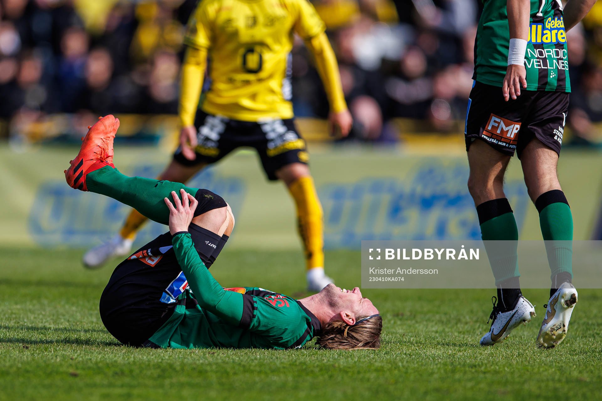 Varbergs Hampus Zackrisson har ont