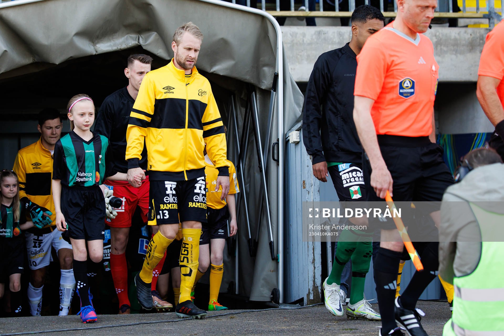Elfsborgs Johan Larsson före fotbollsmatchen i Allsvenskan