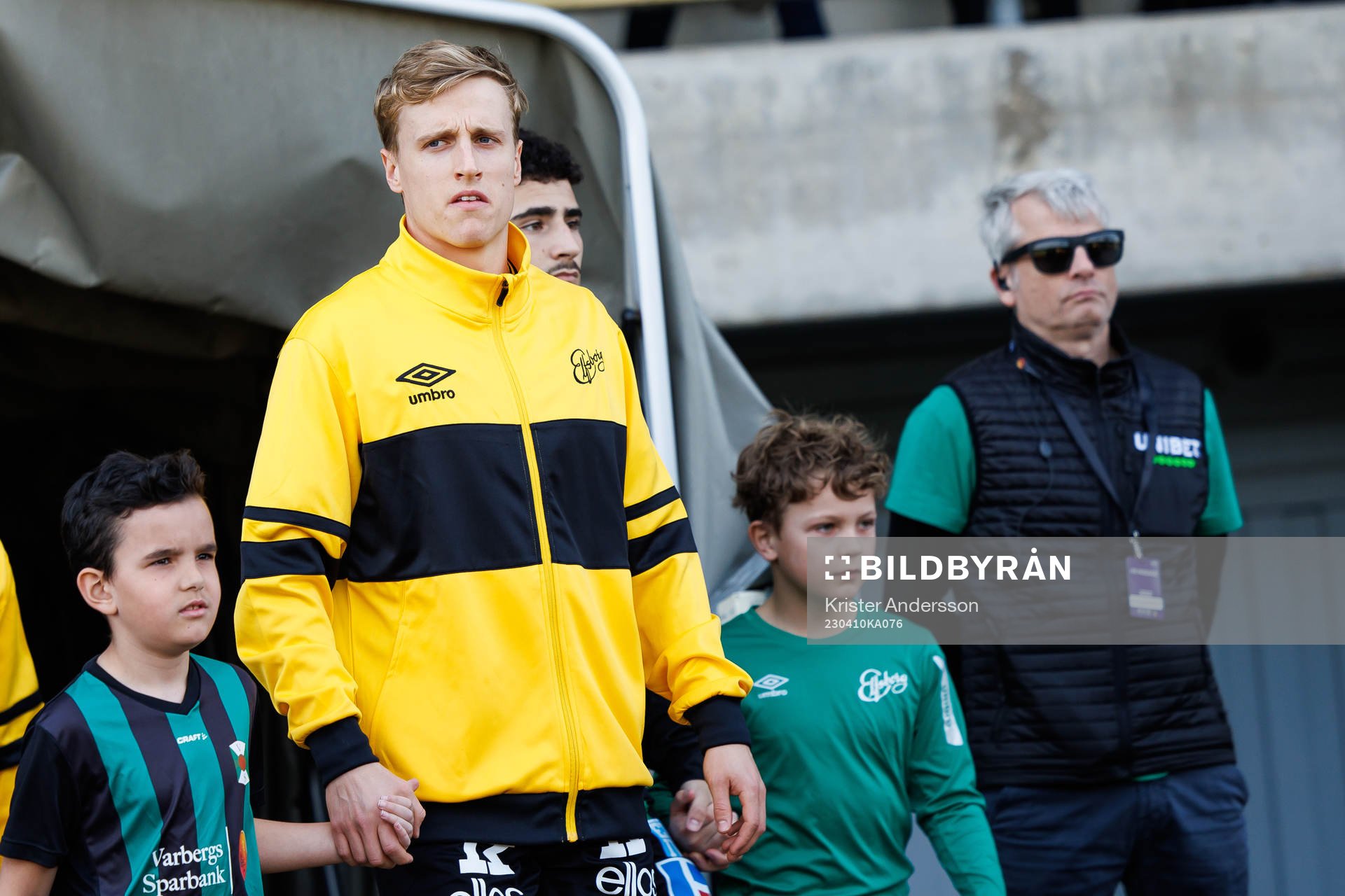 Elfsborgs Jeppe Møldrup Okkels före fotbollsmatchen i