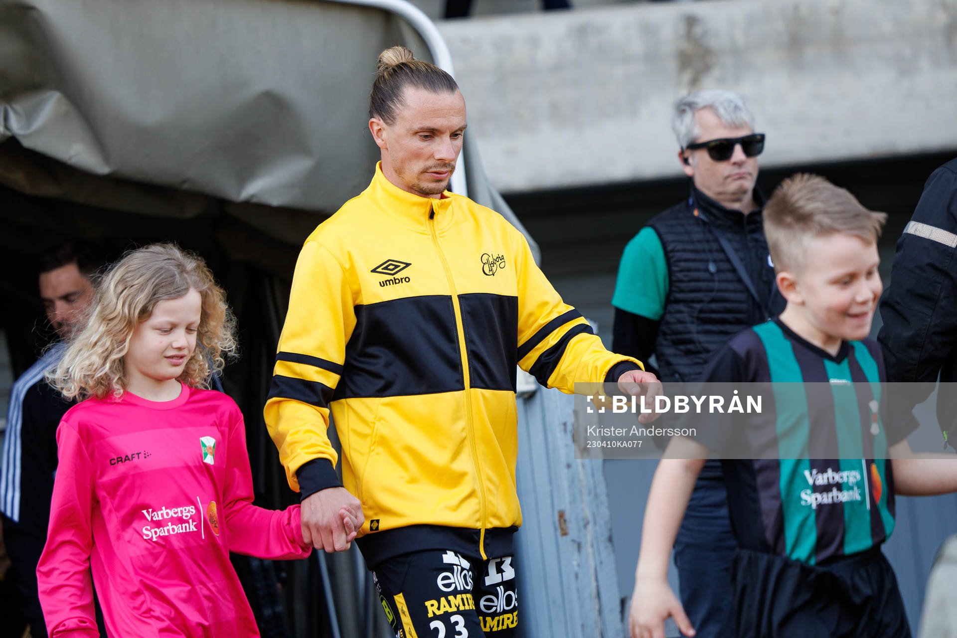 Elfsborgs Niklas Hult före fotbollsmatchen i Allsvenskan