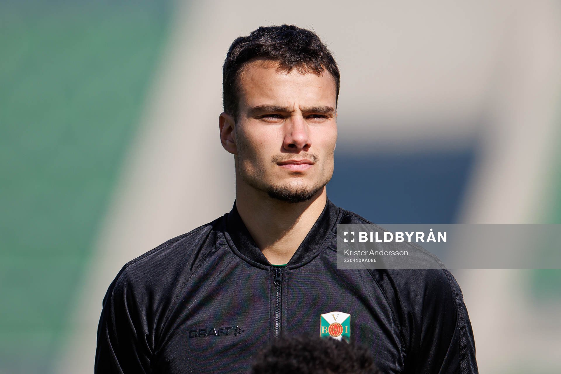 Varbergs Assad Al Hamlawi före fotbollsmatchen i