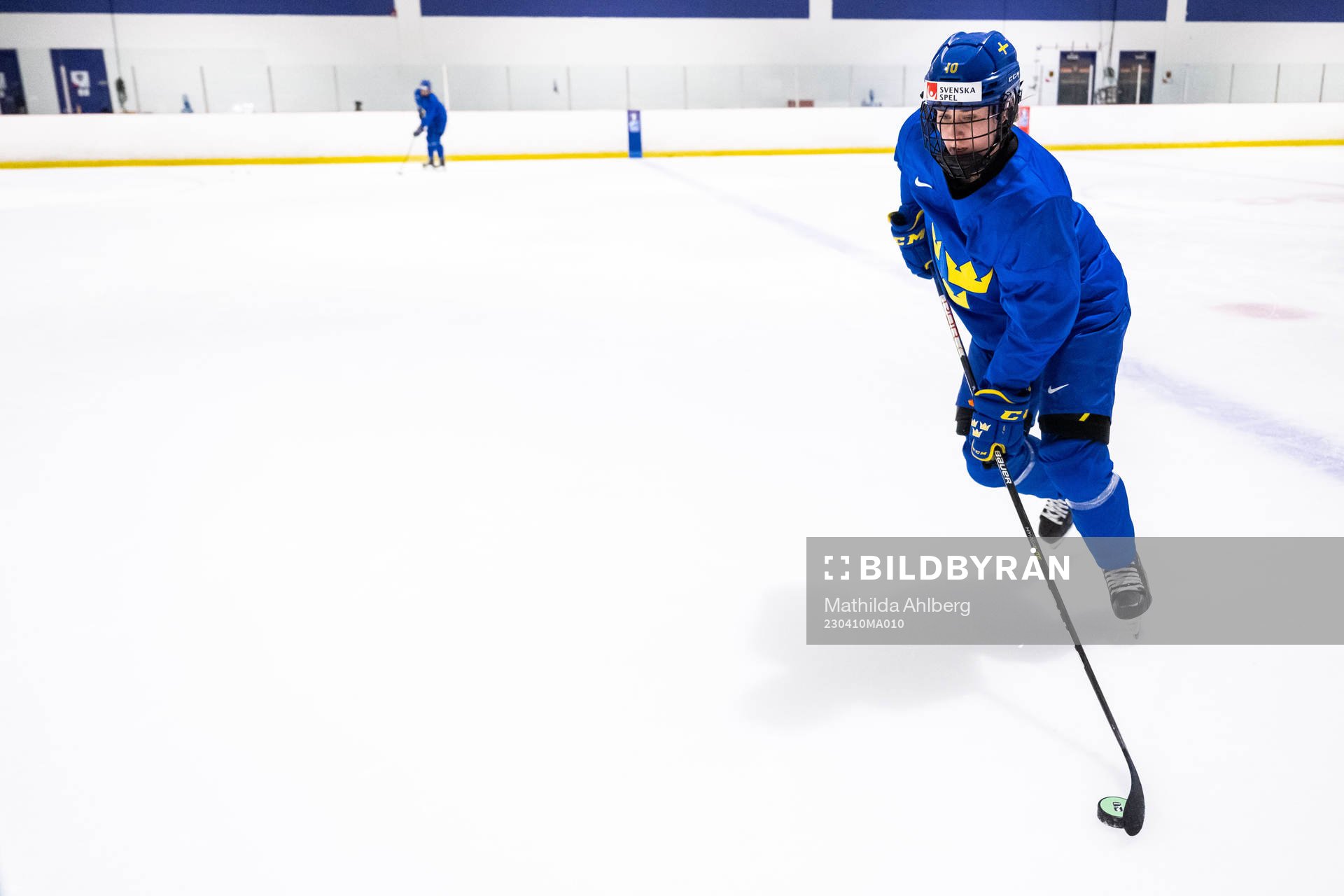 Nathalie Lidman of Sweden at a practice session the 2023