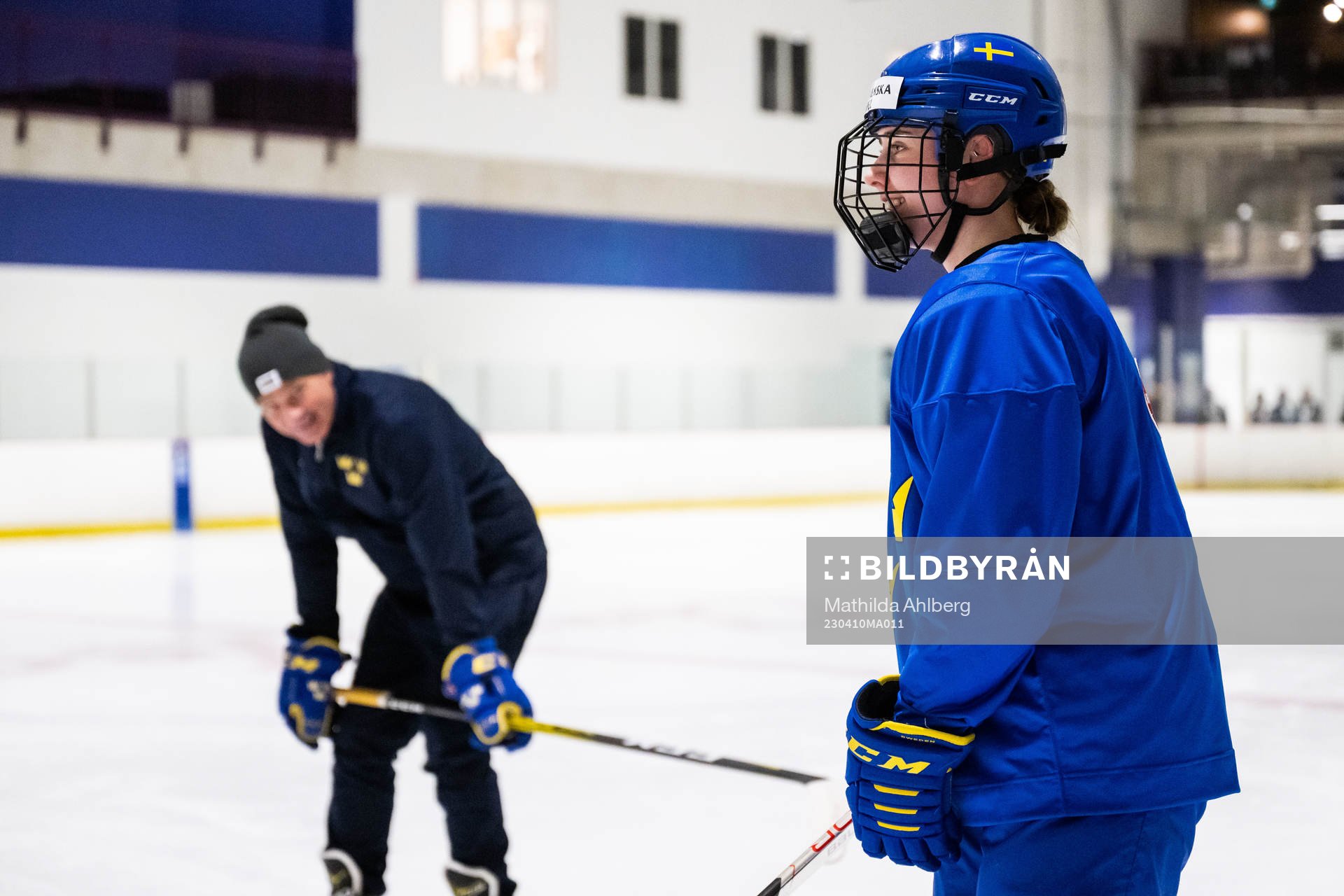 Nathalie Lidman of Sweden at a practice session the 2023