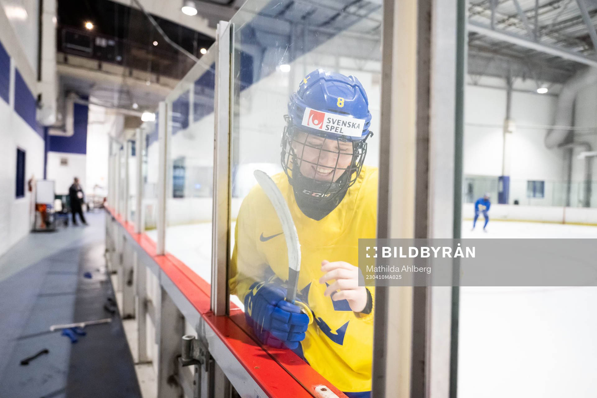 Hilda Svensson of Sweden at a practice session the 2023