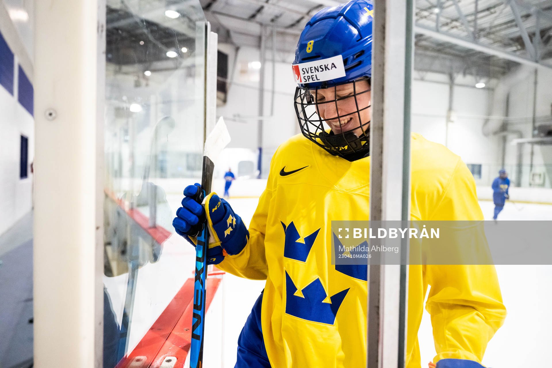Hilda Svensson of Sweden at a practice session the 2023