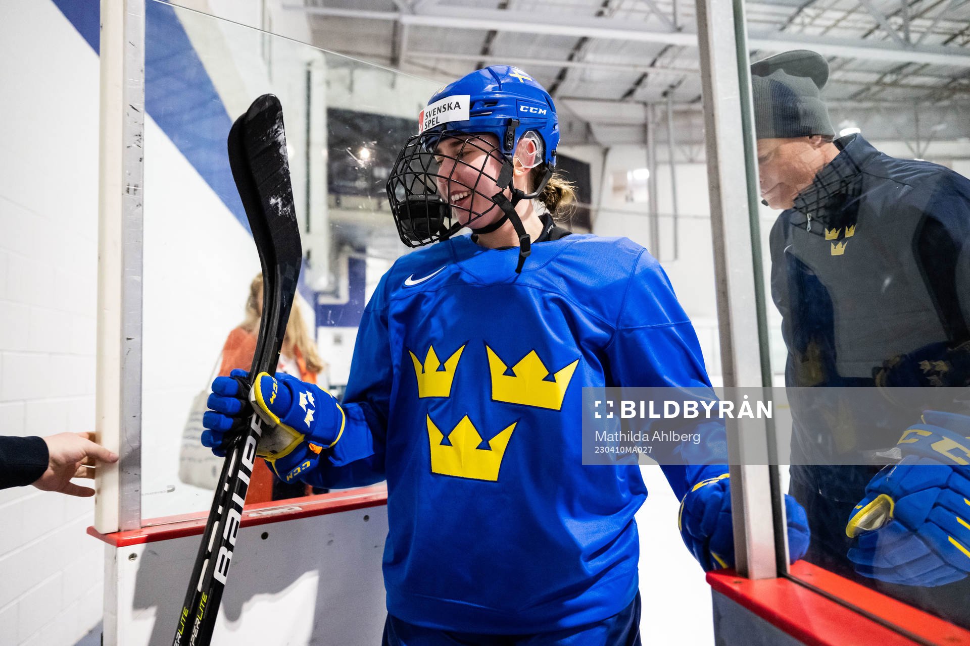 Nathalie Lidman of Sweden at a practice session the 2023