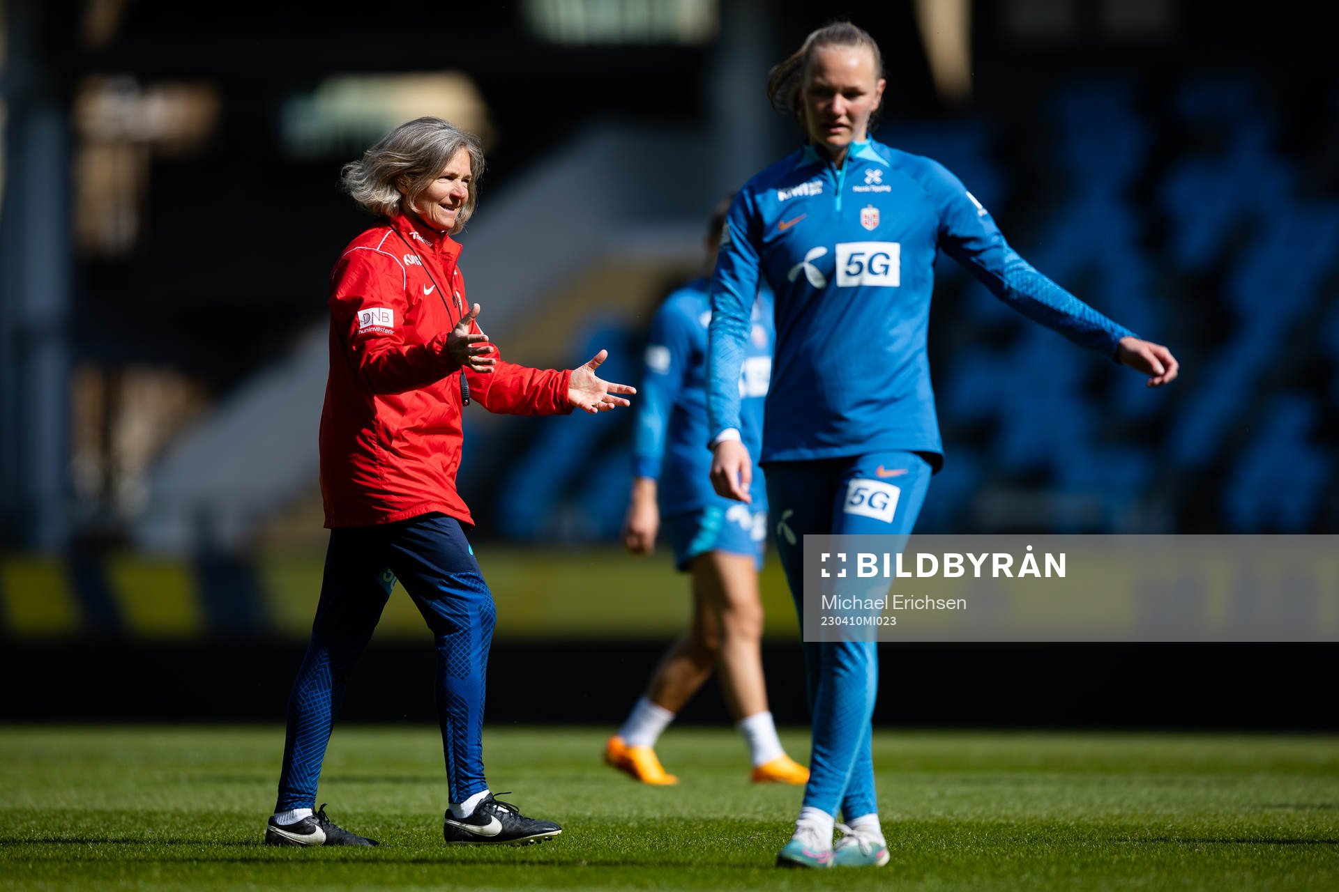 Head coach Hege Riise of Norway