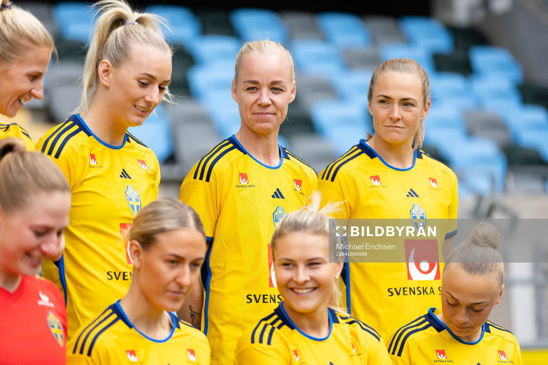 Stina Blackstenius, Caroline Seger and Magdalena Eriksson