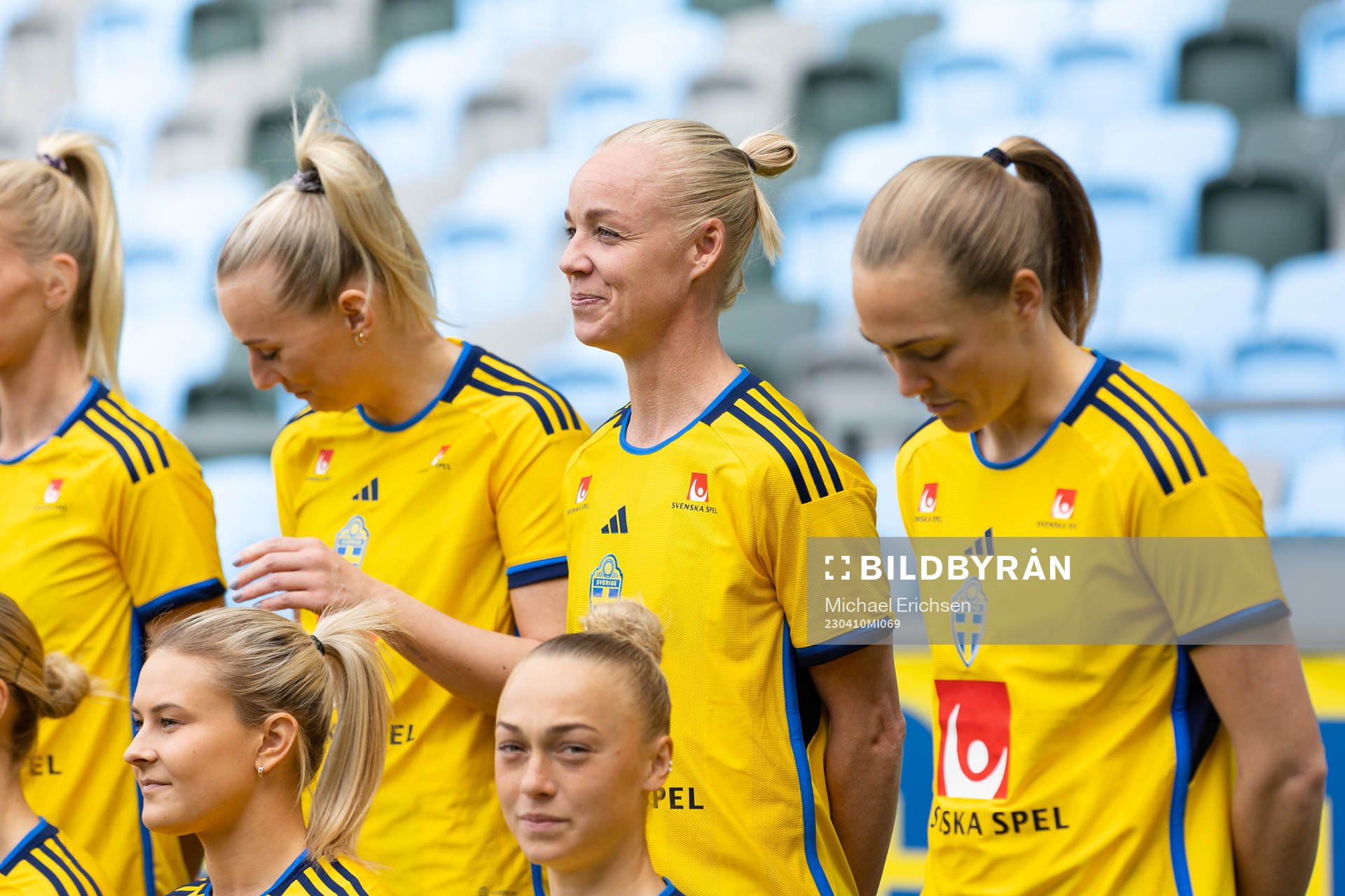 Stina Blackstenius, Caroline Seger and Magdalena Eriksson