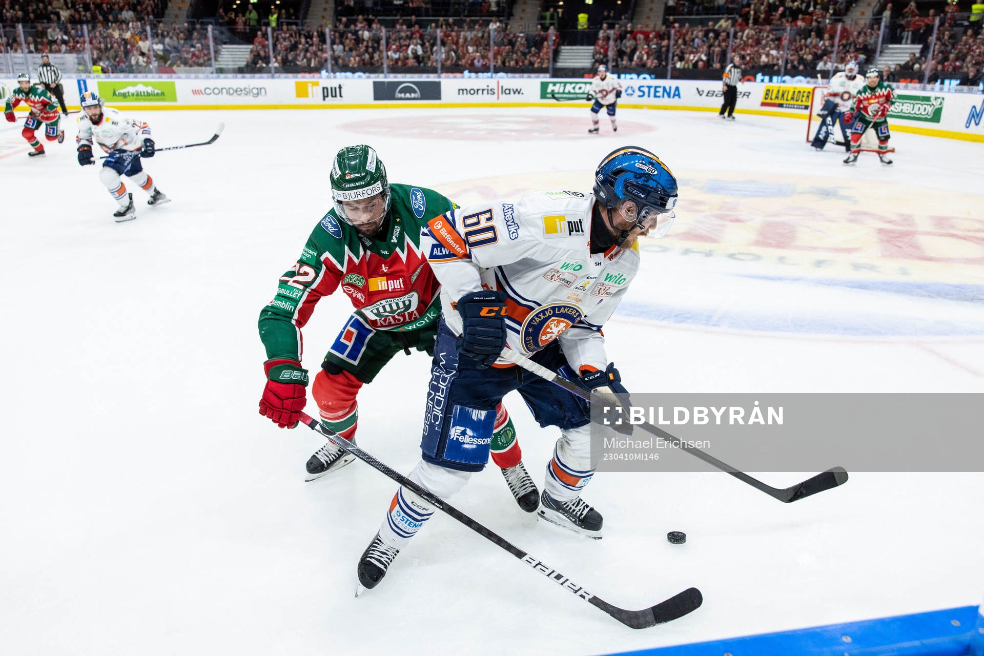 Frölundas Patrik Carlsson och Växjös Erik Josefsson
