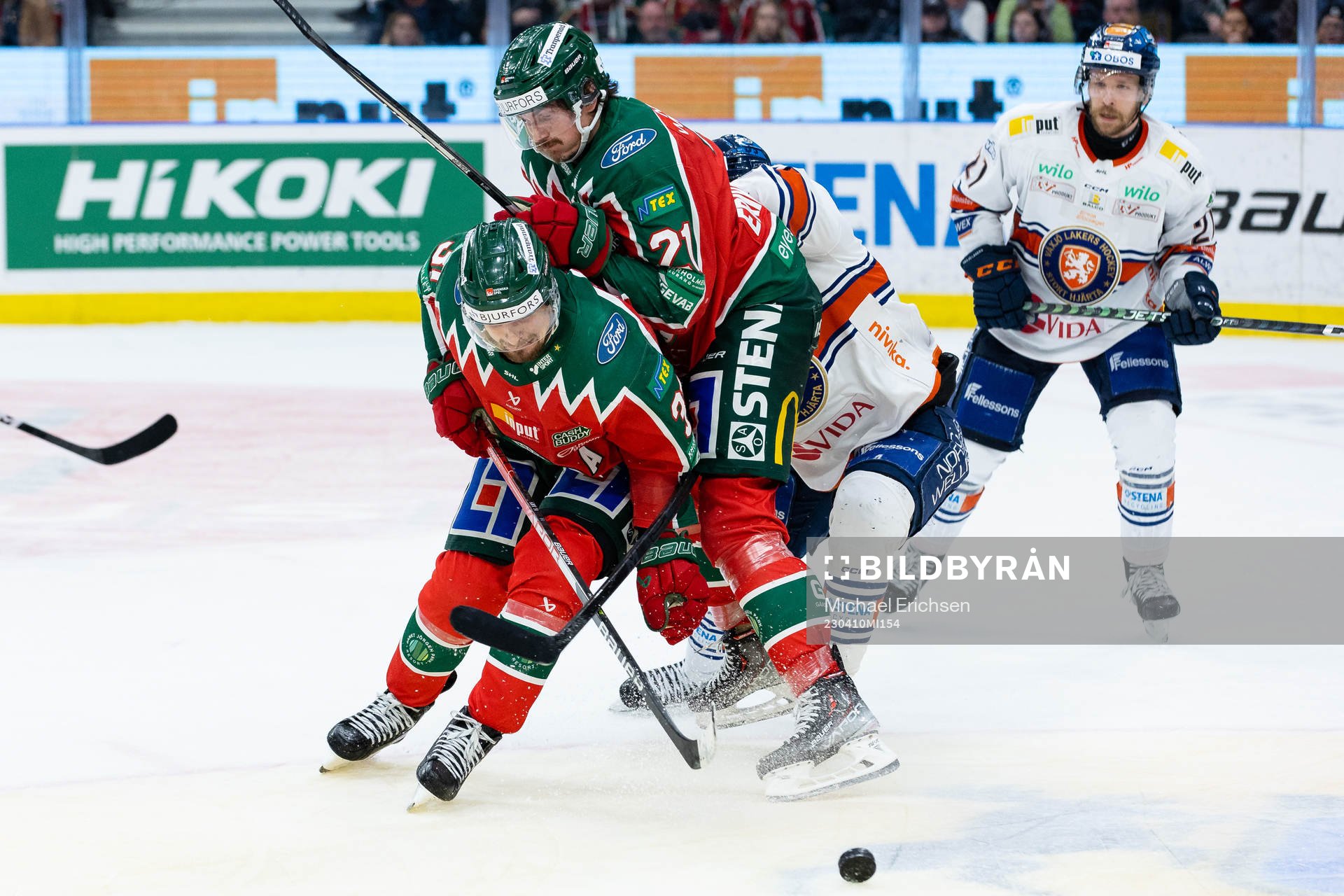 Frölundas Nicklas Lasu och Loui Eriksson
