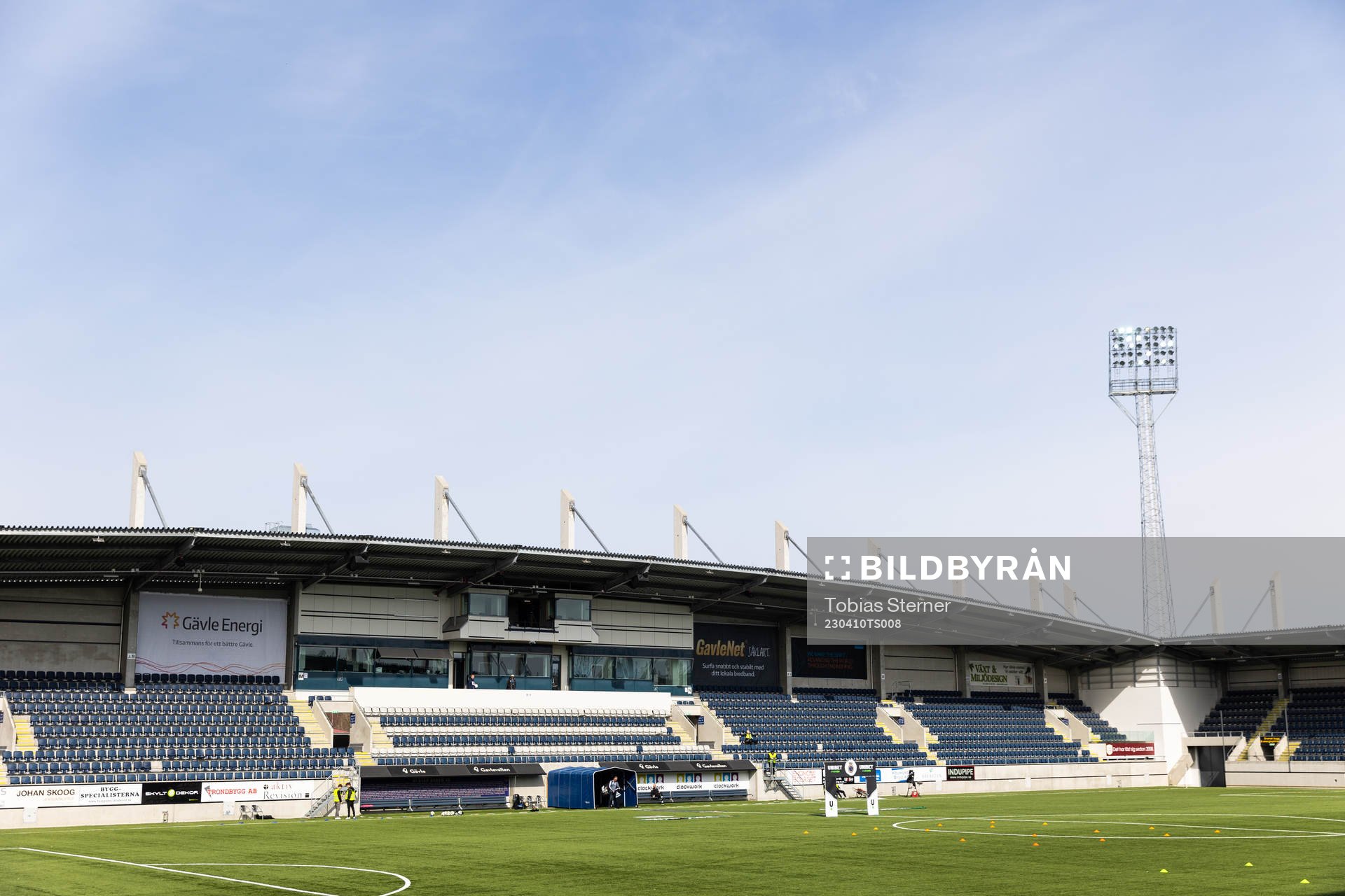 Gavlevallen inför fotbollsmatchen i Superettan mellan Gefle och Helsingborg den 10 april 2023 i Gävle. 