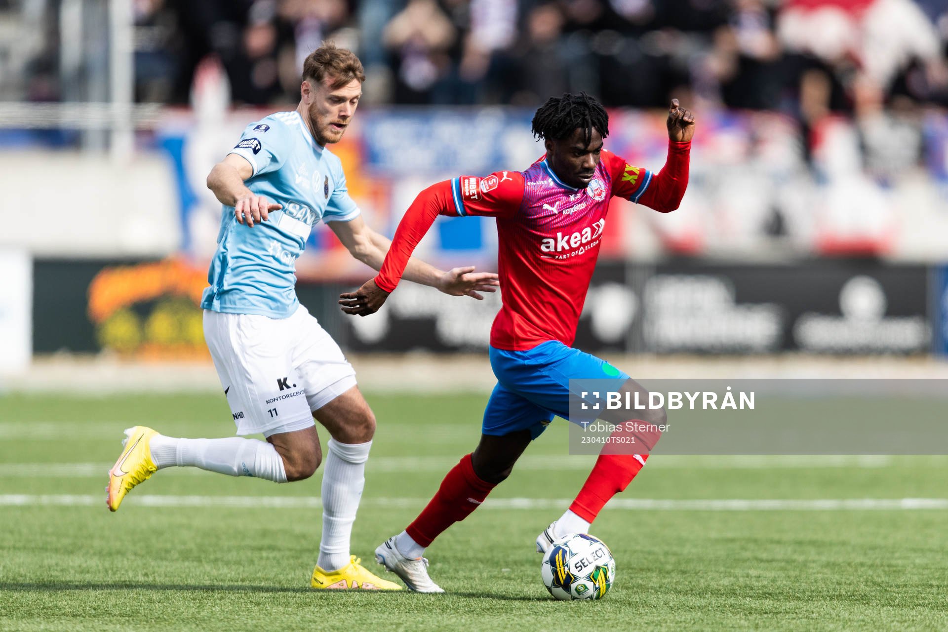 Gefles Leo Englund och Helsingborgs Benjamin Acquah