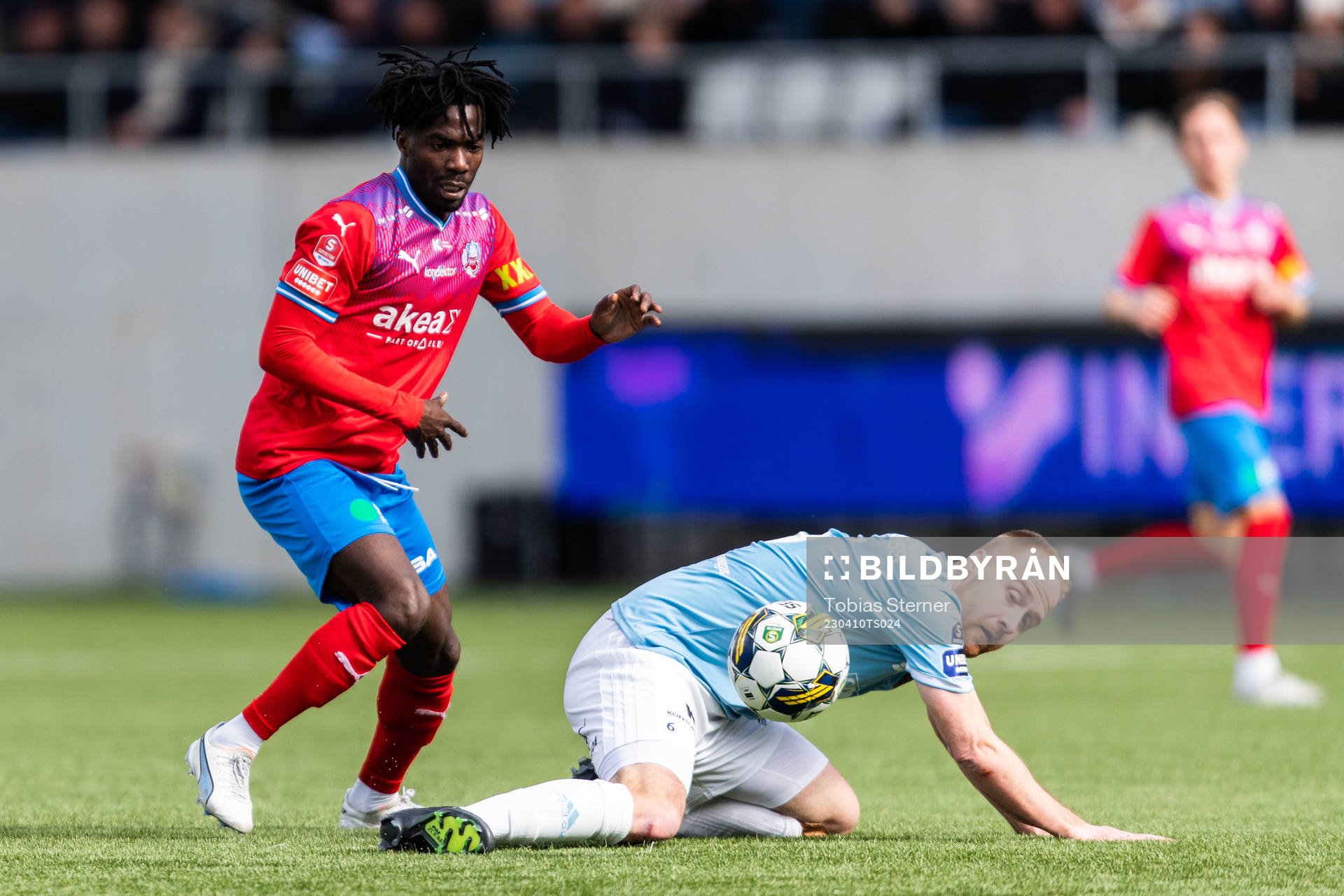 Helsingborgs Benjamin Acquah och Gefles Oscar Lundin