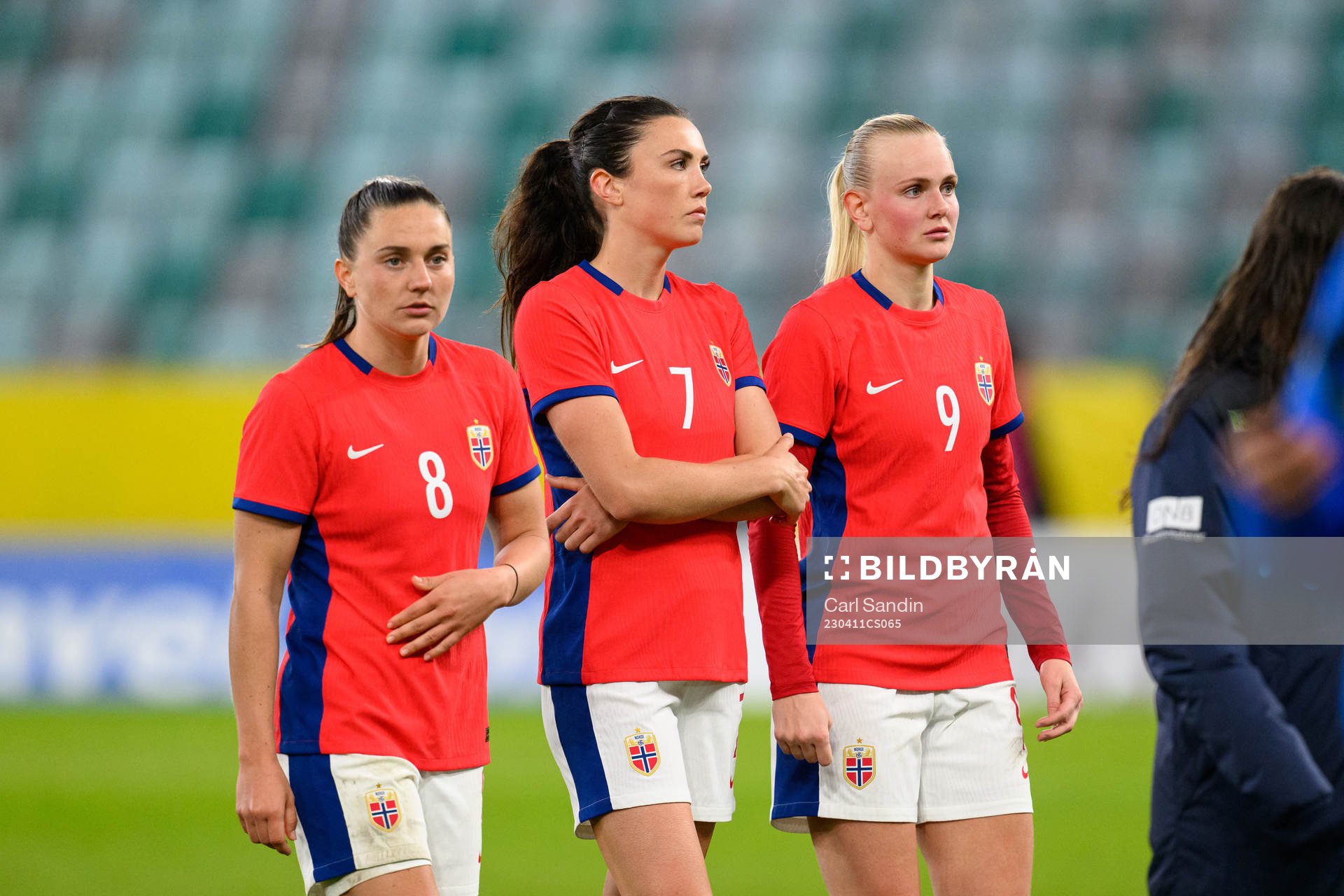 Vilde Bøe Risa, Ingrid Syrstad Engen and Karina Sævik of