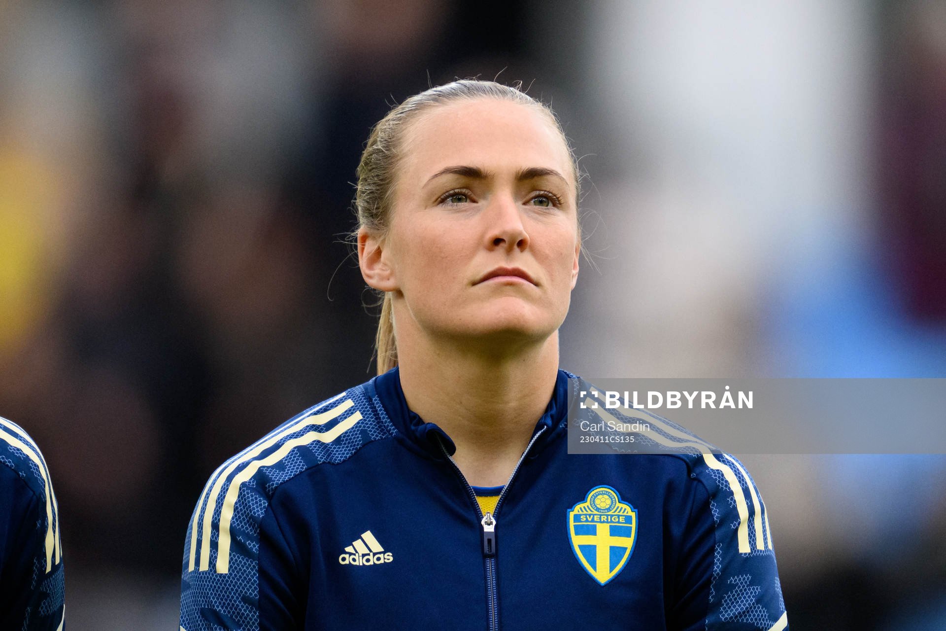 Magdalena Eriksson of Sweden at lineup