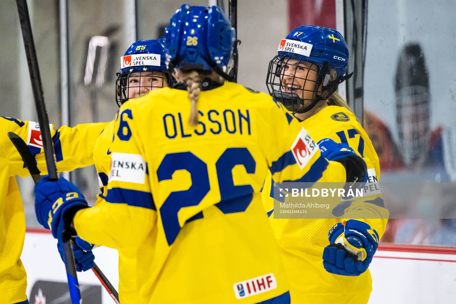 Sofie Lundin of Sweden celebrates