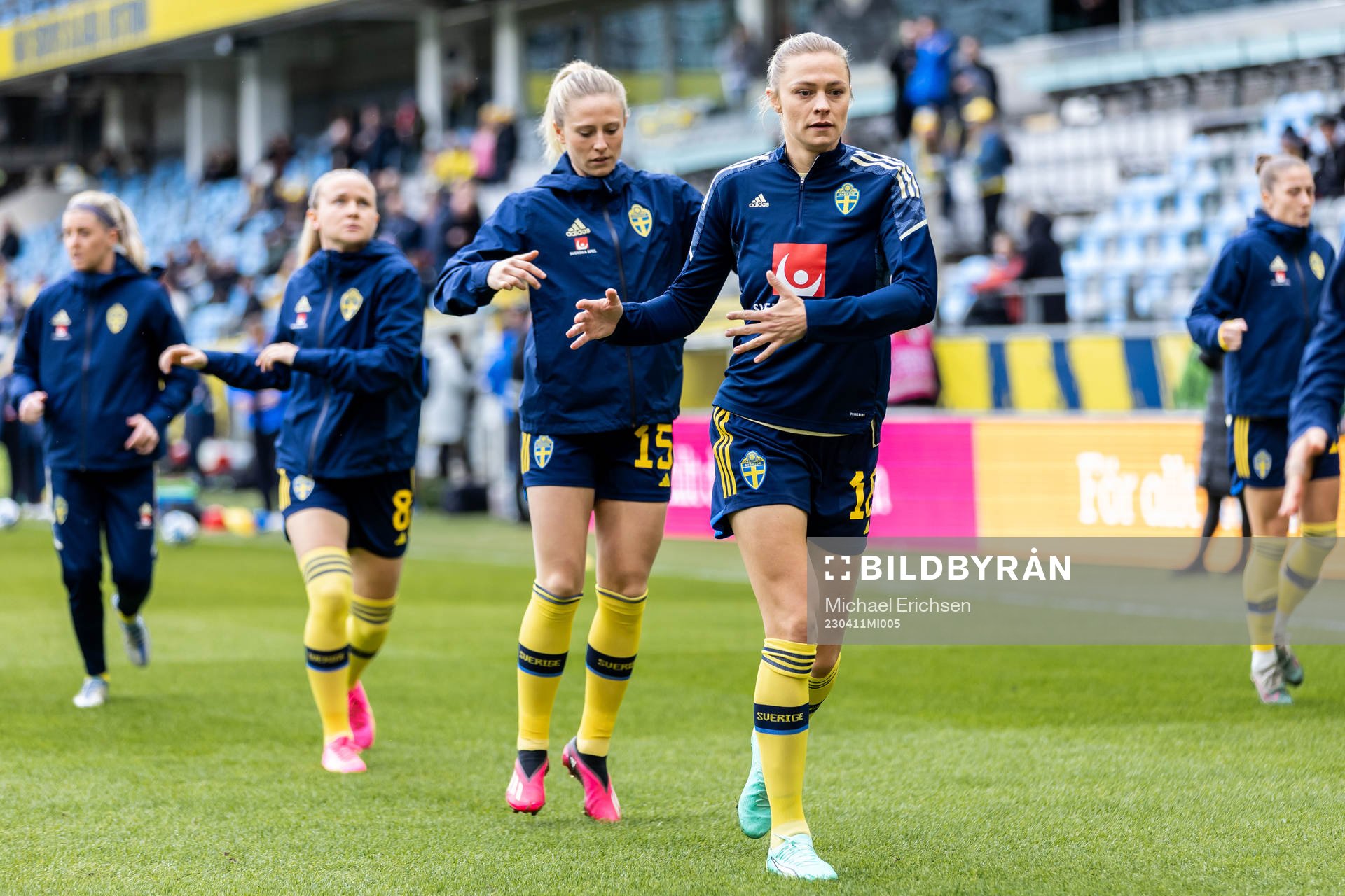 Rebecka Blomqvist and Fridolina Rolfö of Sweden