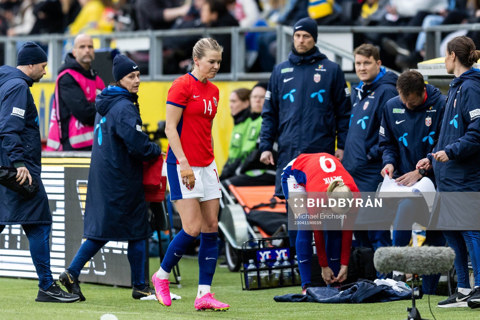 Ada Hegerberg of Norway leaves the pitch
