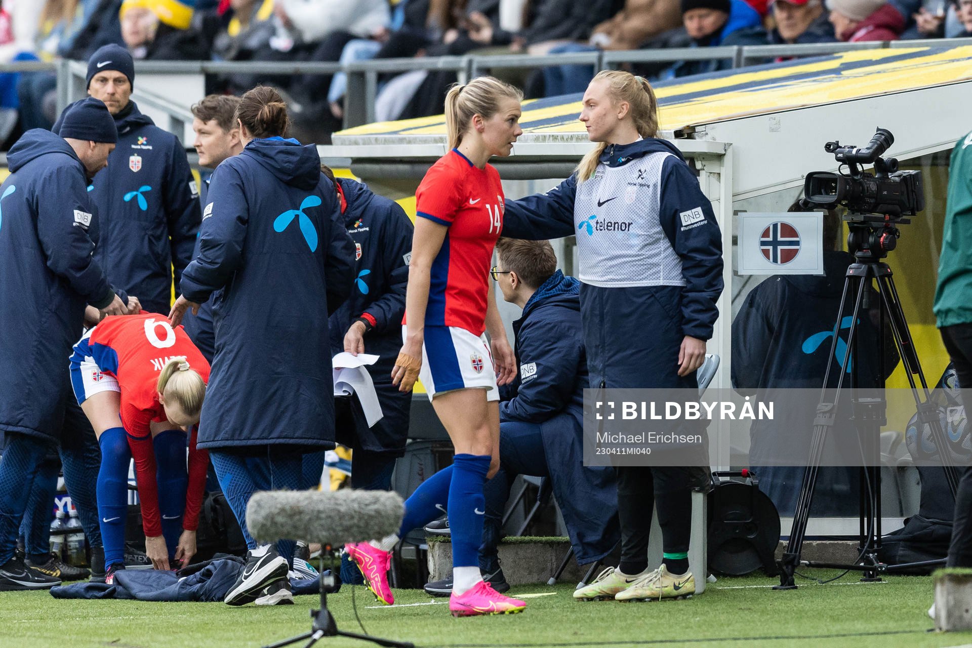 Ada Hegerberg of Norway leaves the pitch
