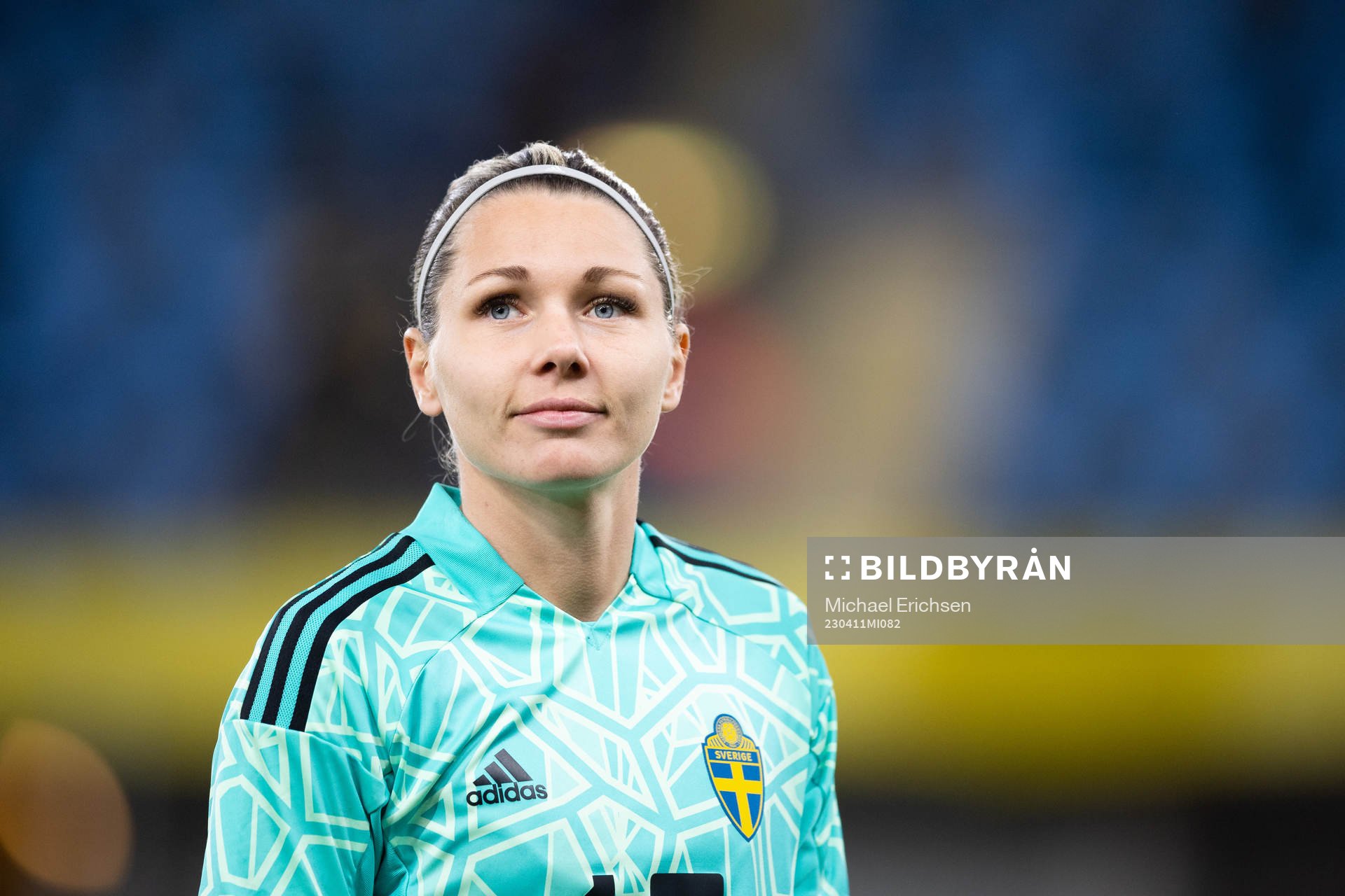 Goalkeeper Jennifer Falk of Sweden