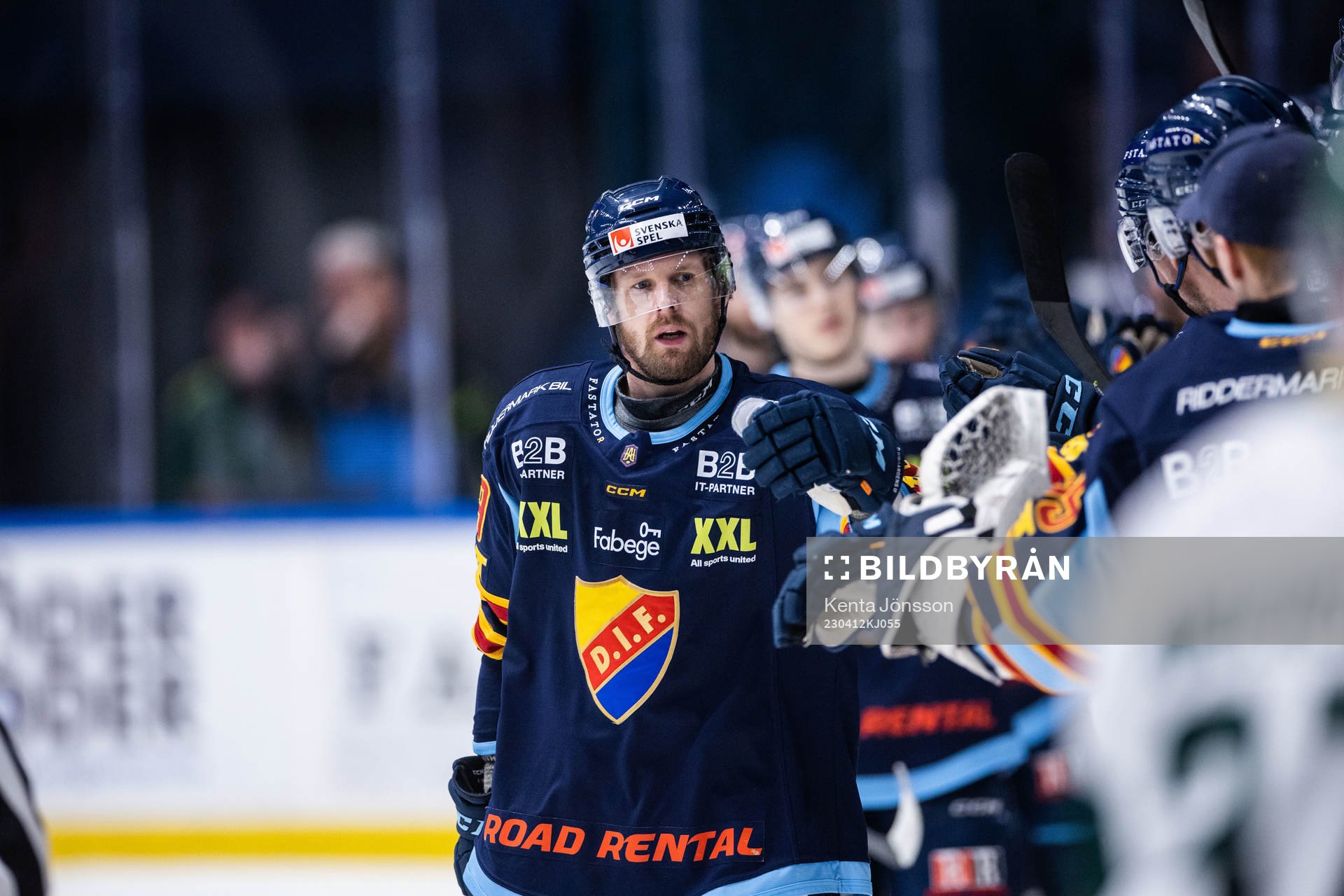 Djurgårdens Cameron Ernst Schilling jublar