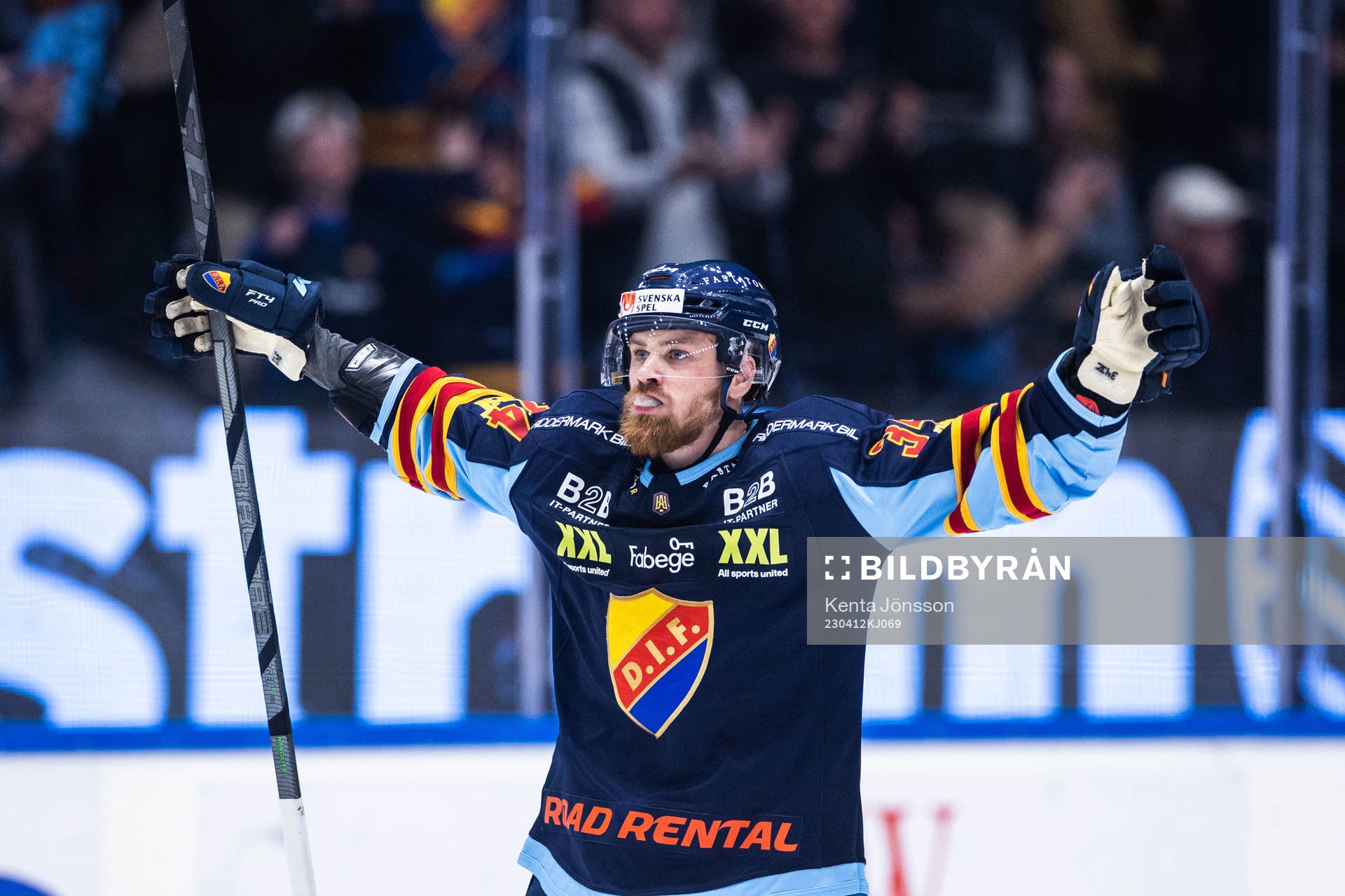 Djurgårdens Daniel Brodin jublar