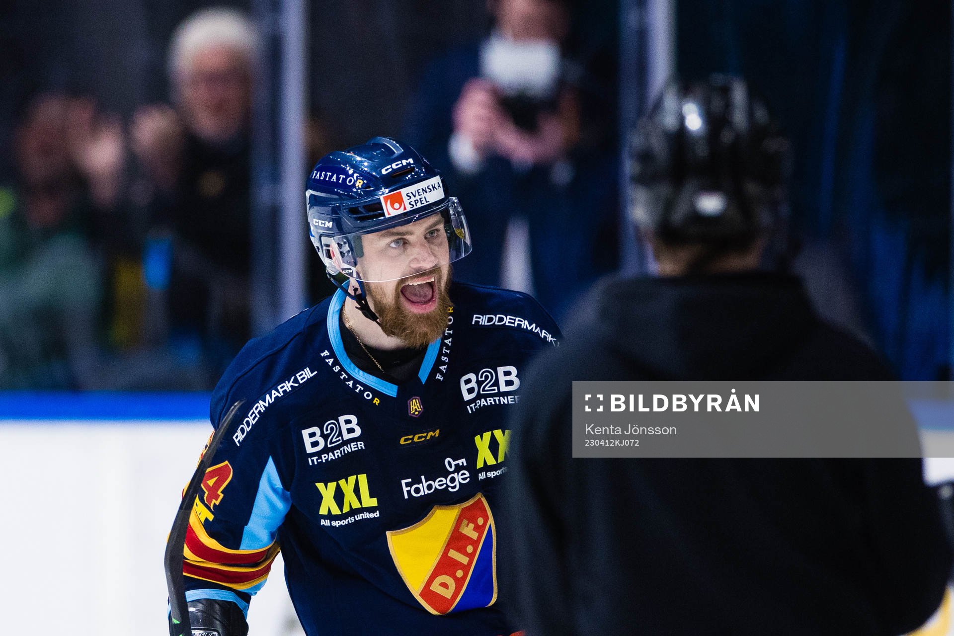 Djurgårdens Daniel Brodin jublar