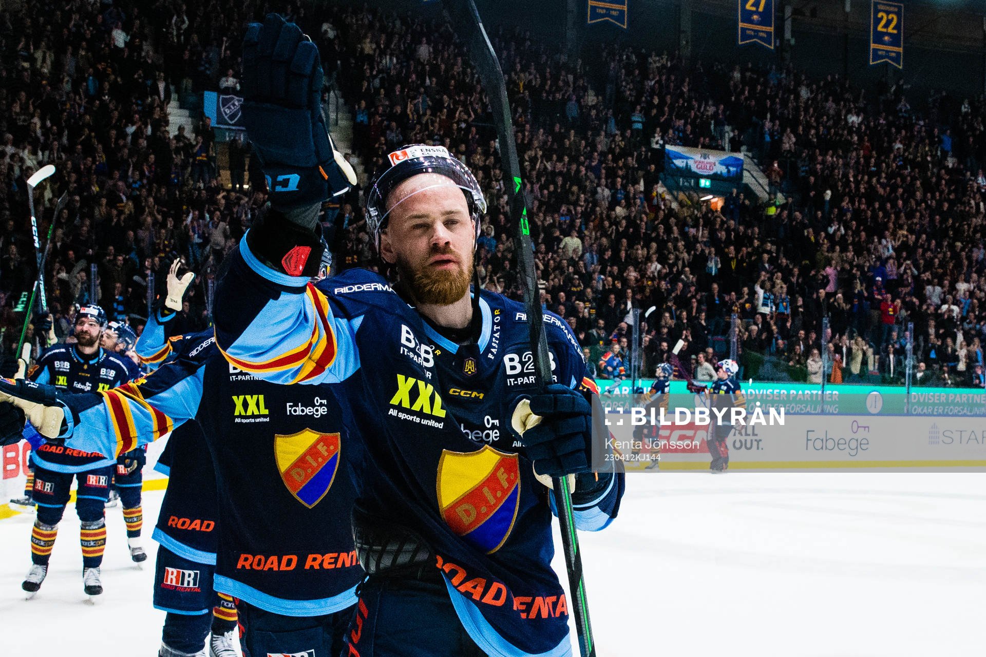Djurgårdens Daniel Brodin jublar